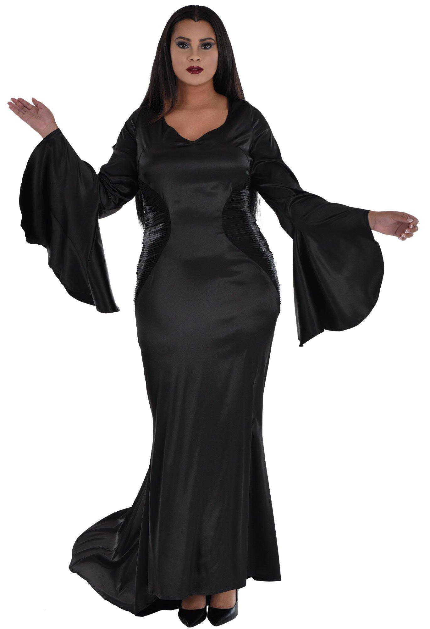 Adult Morticia Addams Plus Size Costume - Wednesday TV Series