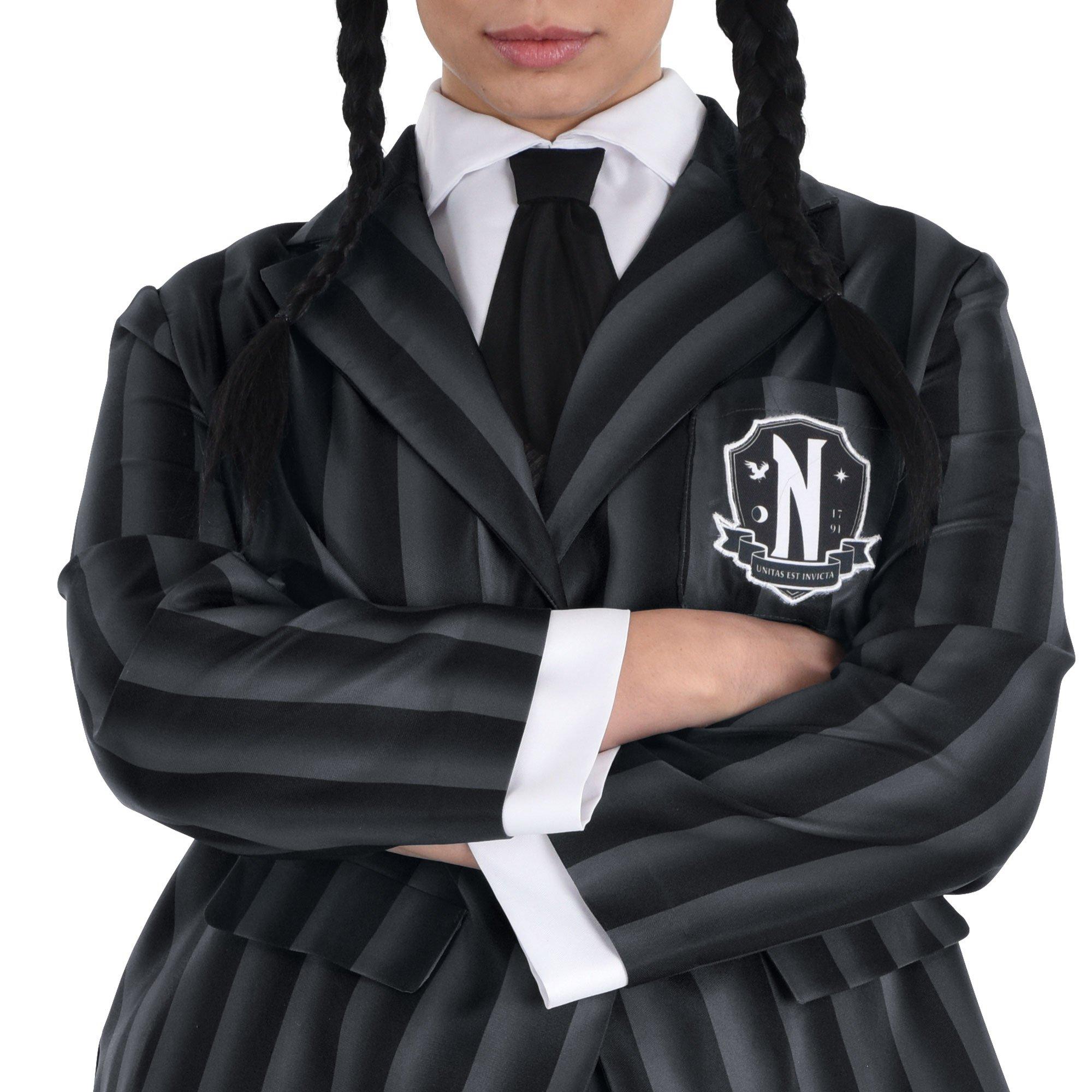 PartyCity Adult Wednesday Addams Nevermore Uniform Plus Size Costume -  Wednesday TV Series | Hamilton Place