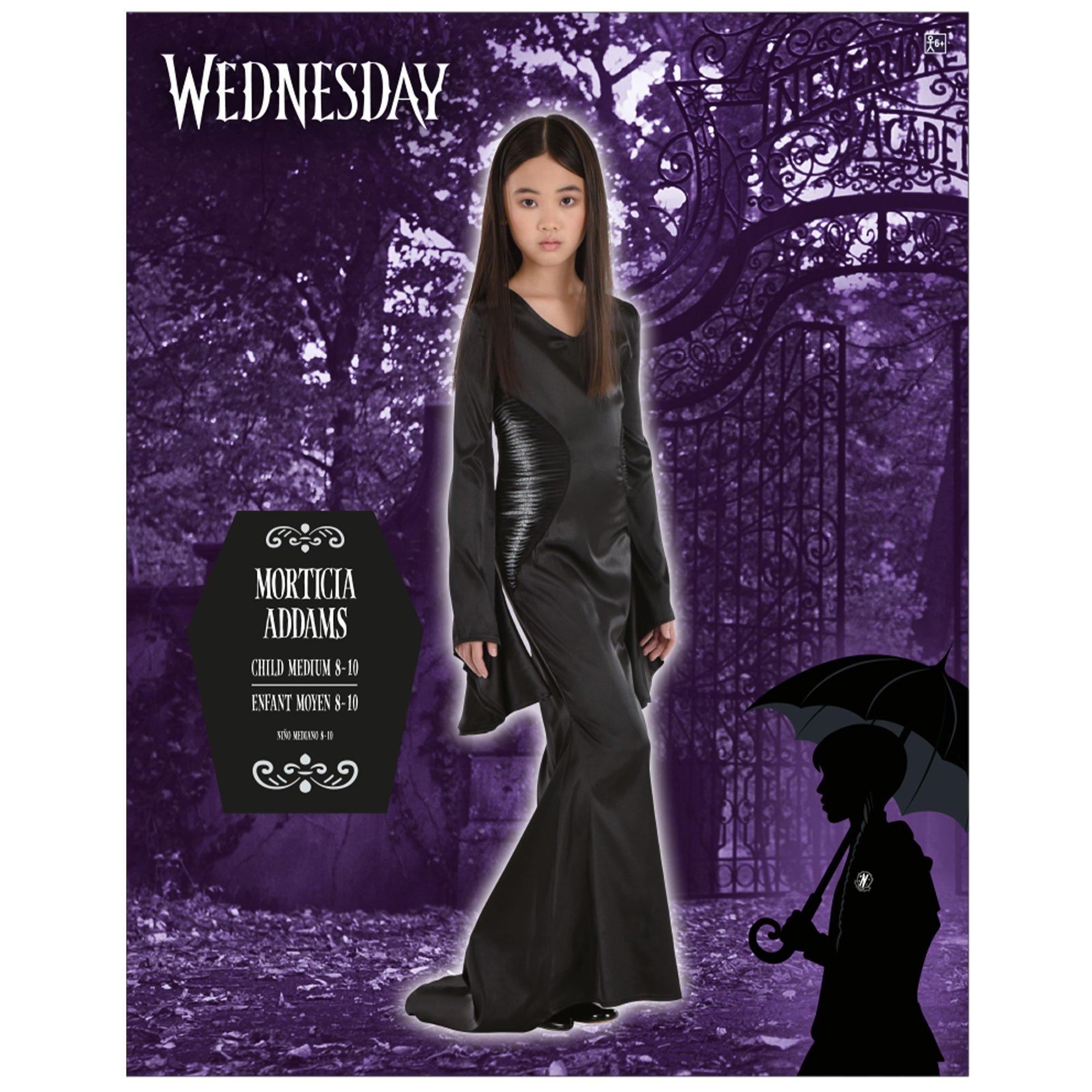 Kids' Morticia Addams Costume - Wednesday TV Series