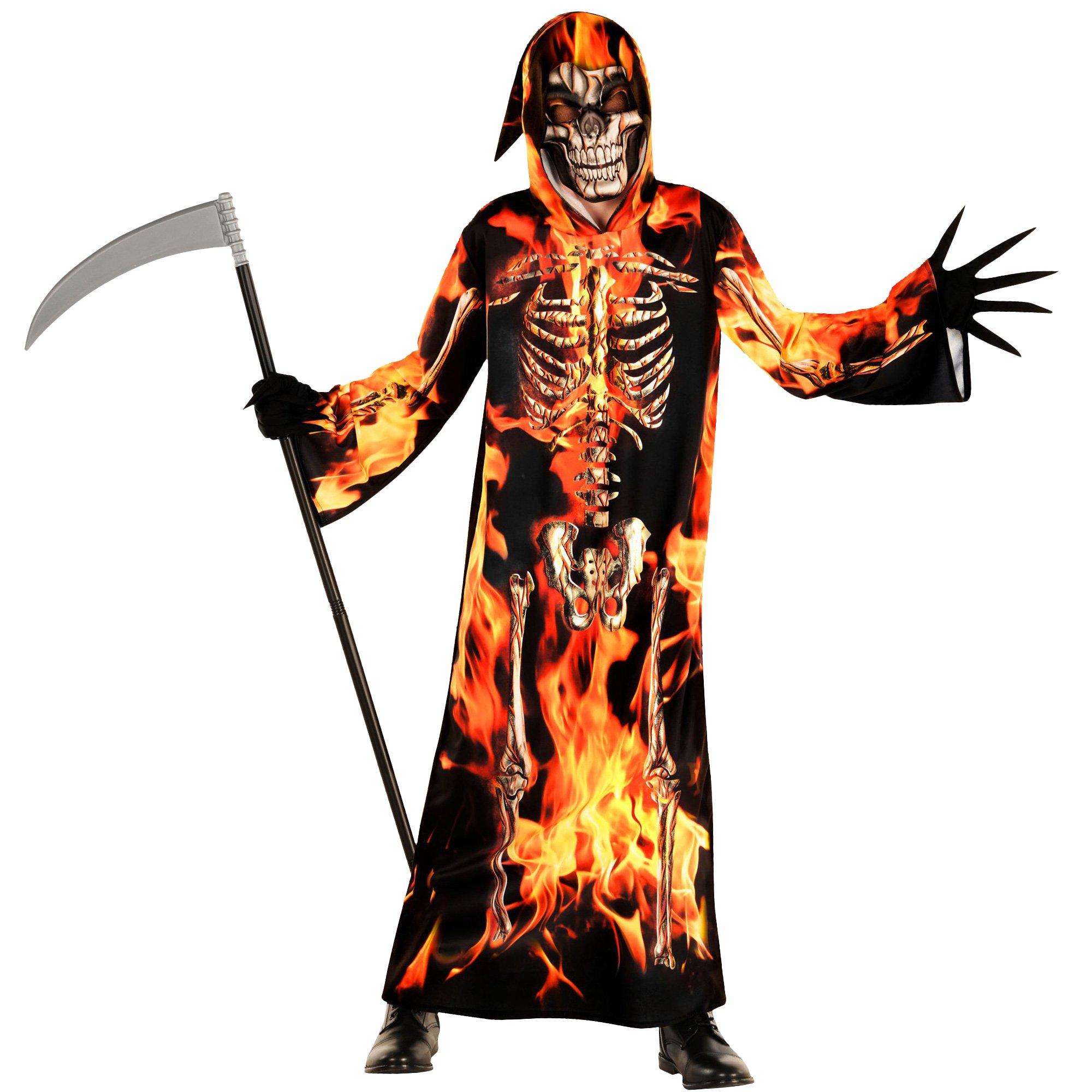 Kids' Fire Skeleton Costume