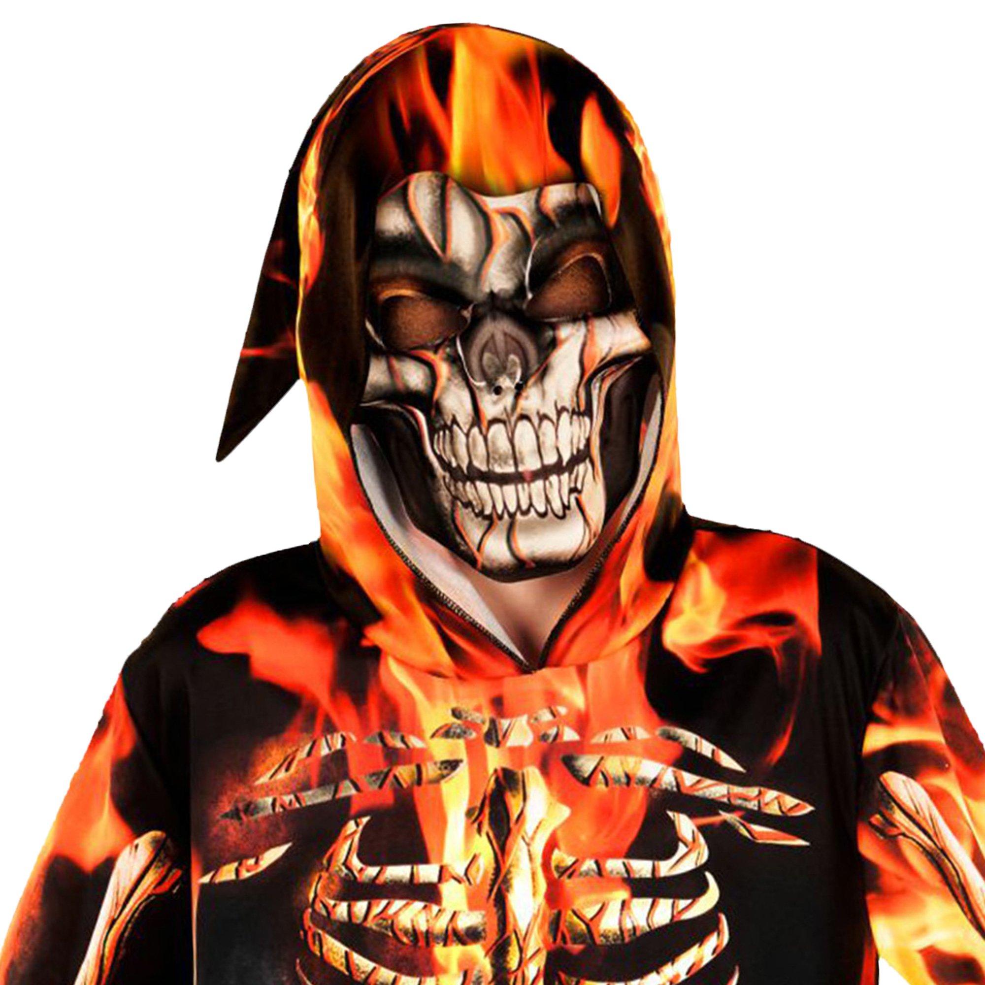 Kids' Fire Skeleton Costume