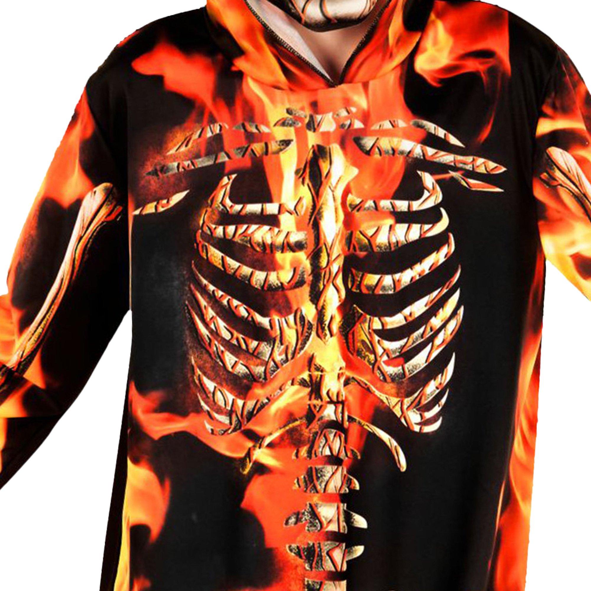 Kids' Fire Skeleton Costume