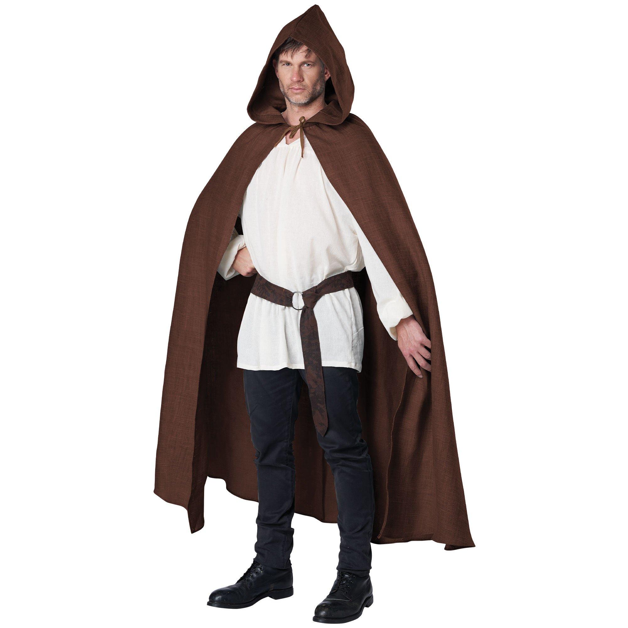 Adult Brown Hooded Cloak | Party City