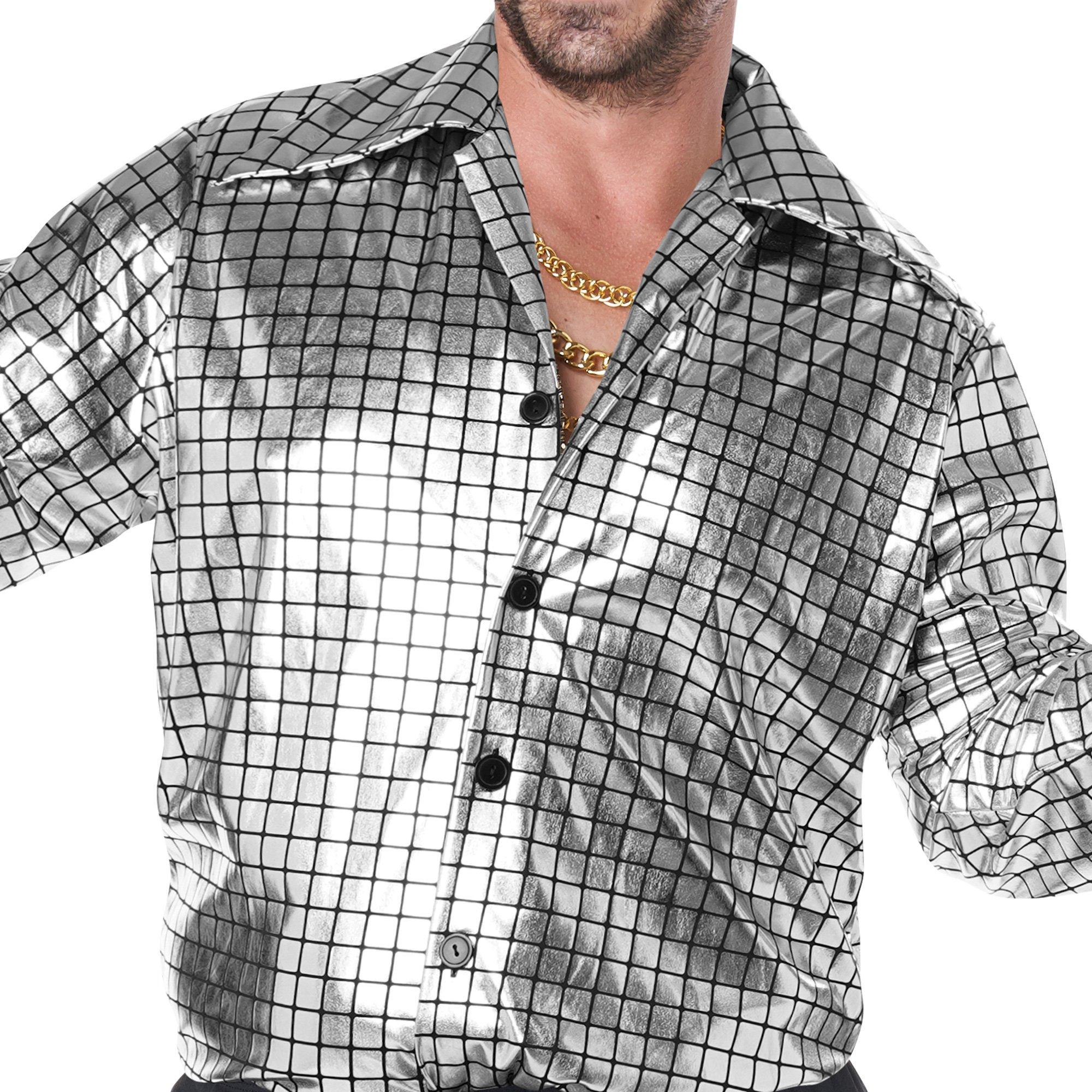 Adult Metallic Lady's Man Button-Up Shirt