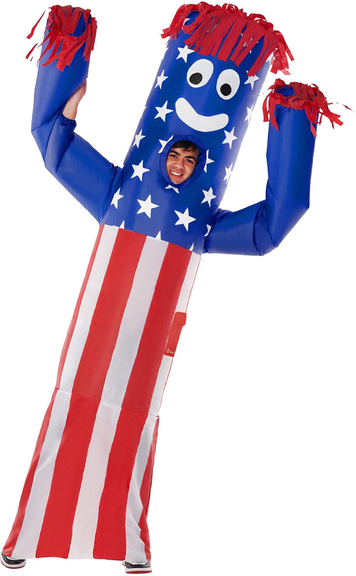 Adult USA Wavy Arm Guy Inflatable Costume