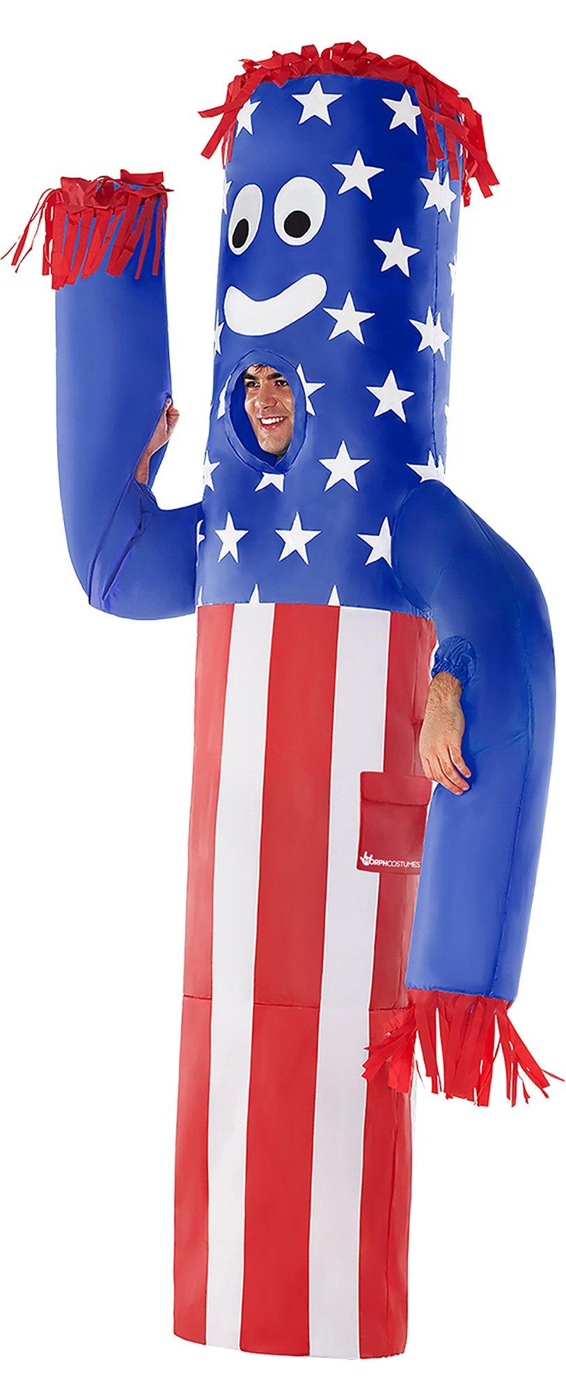 Adult USA Wavy Arm Guy Inflatable Costume