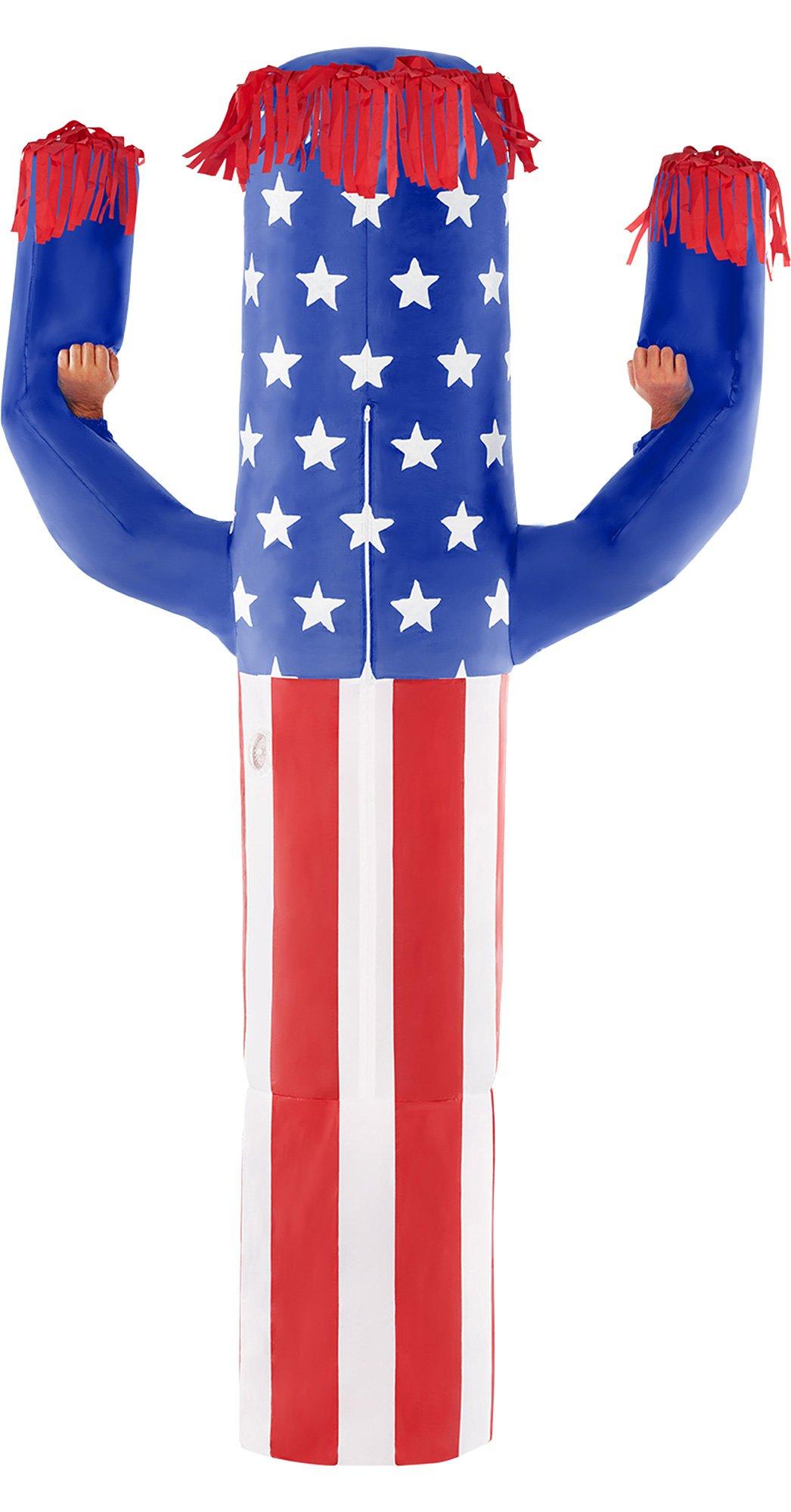 Adult USA Wavy Arm Guy Inflatable Costume