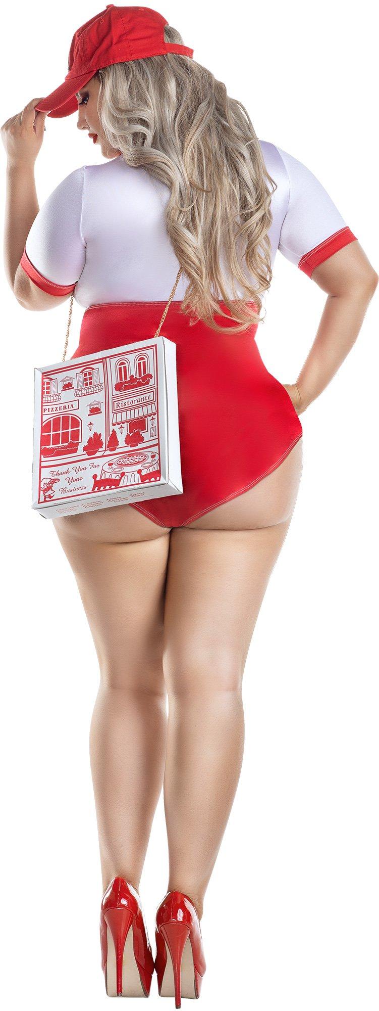 Adult Hot & Fresh Pizza Delivery Plus Size Costume