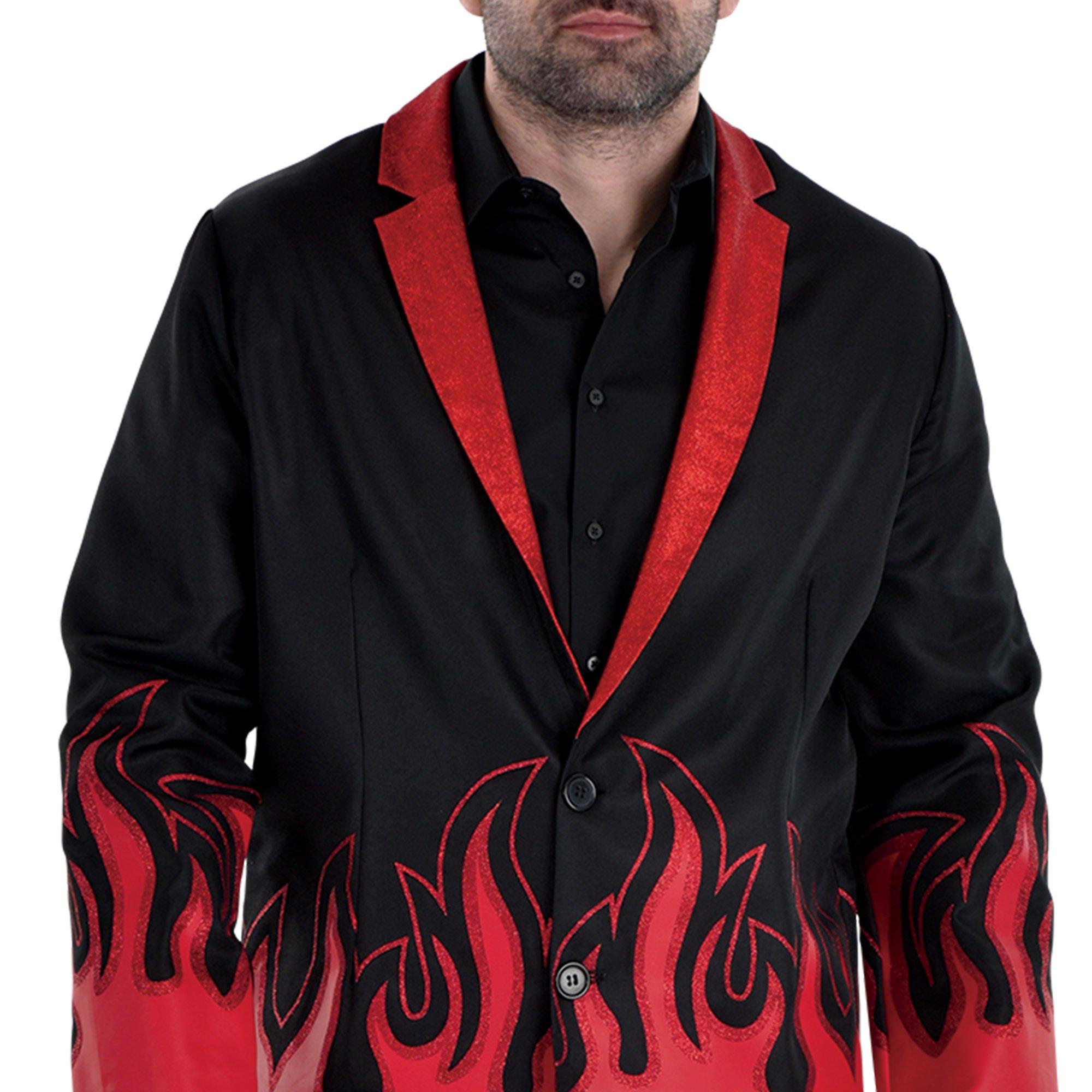 Adult Glitter Devil Plus Size Jacket