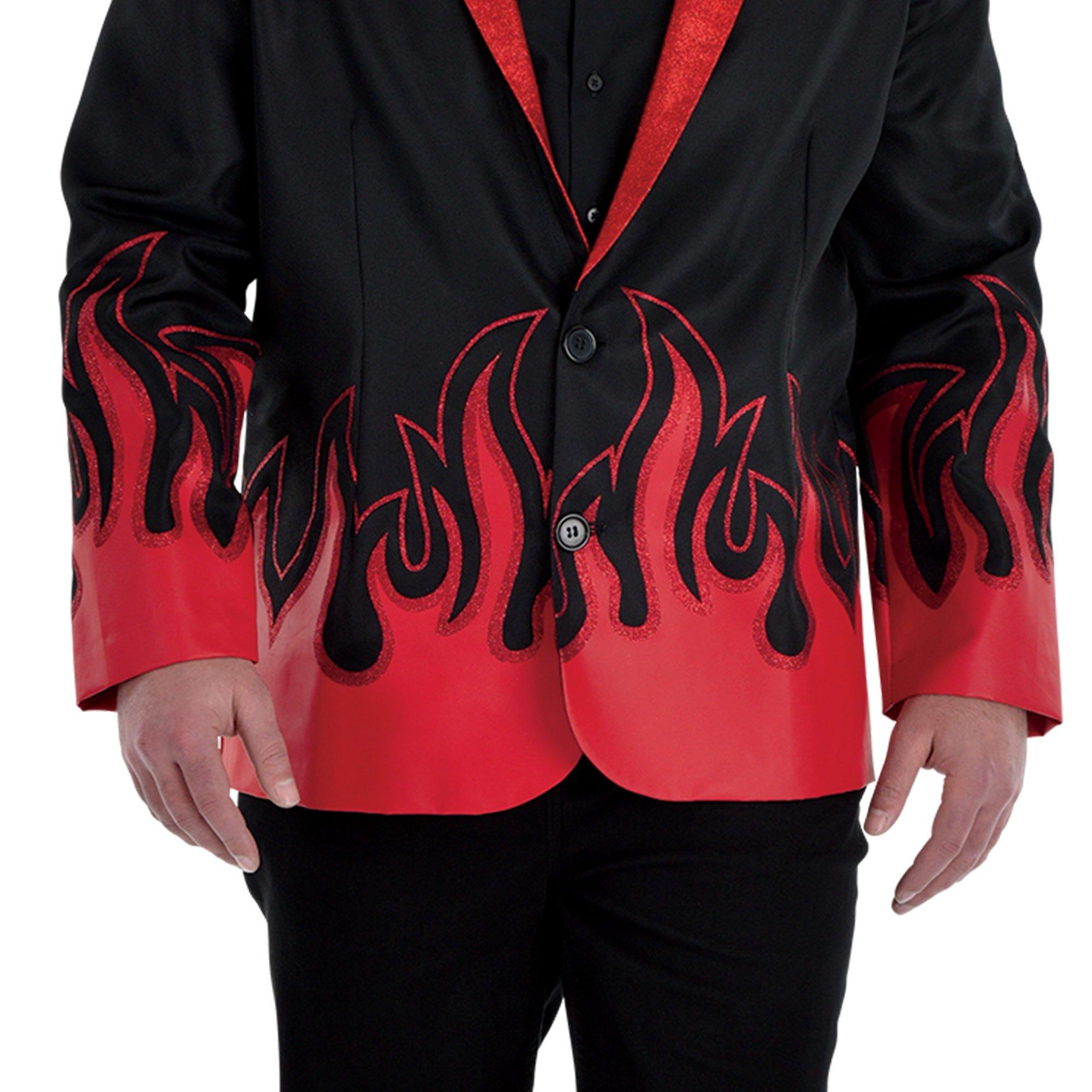 Adult Glitter Devil Plus Size Jacket