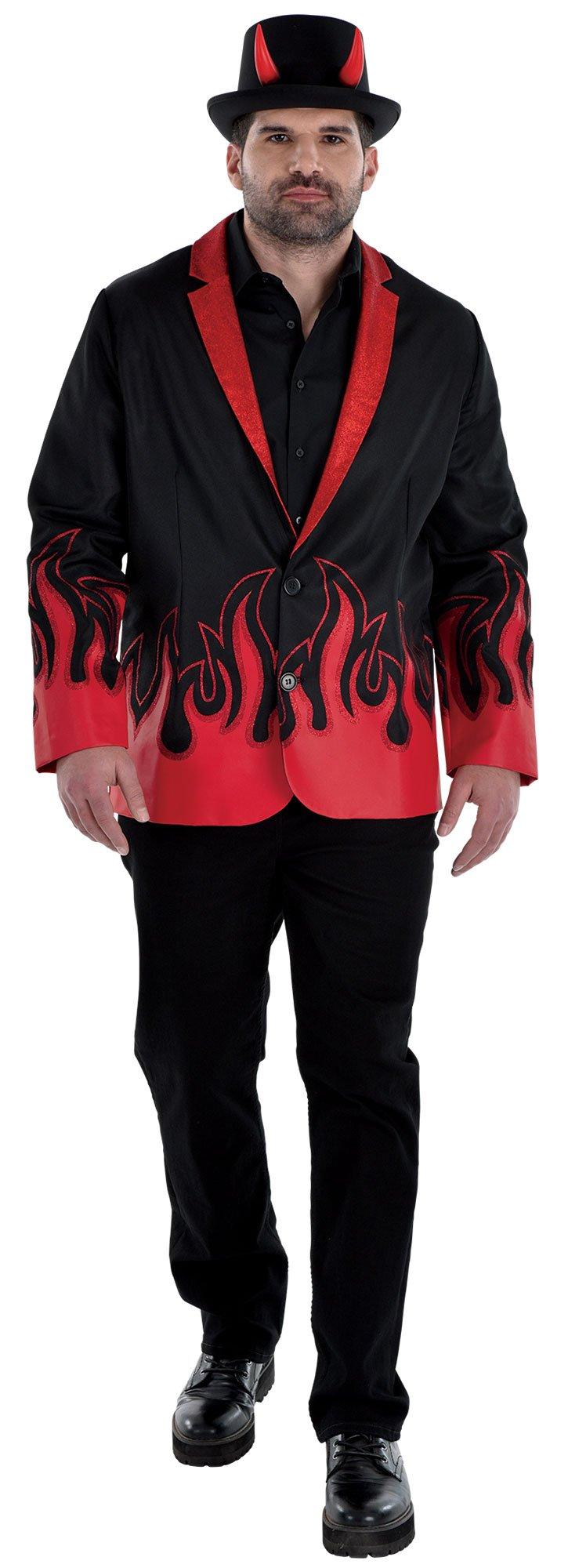 Adult Glitter Devil Plus Size Jacket