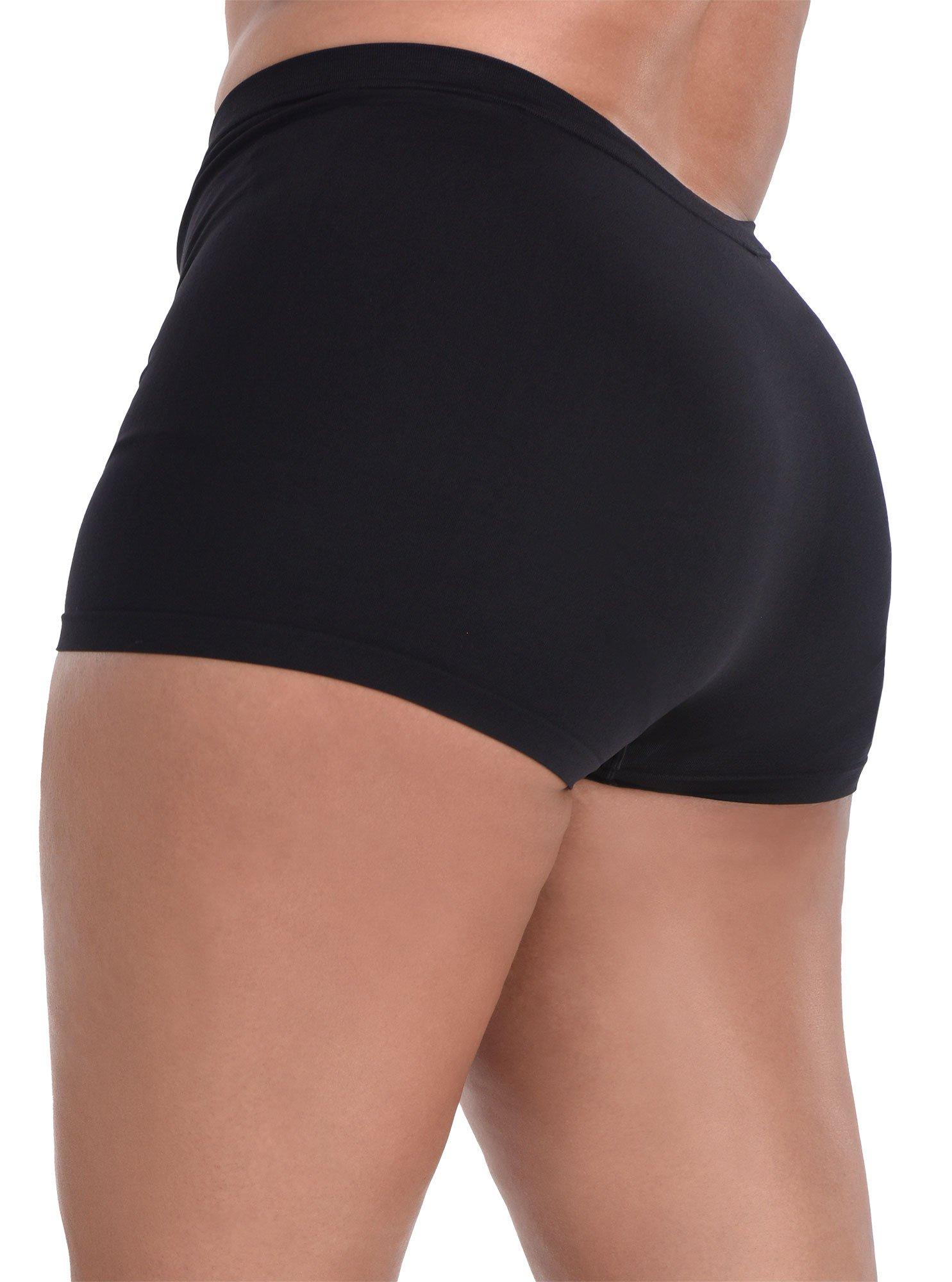 Adult Black Boyshorts Plus Size