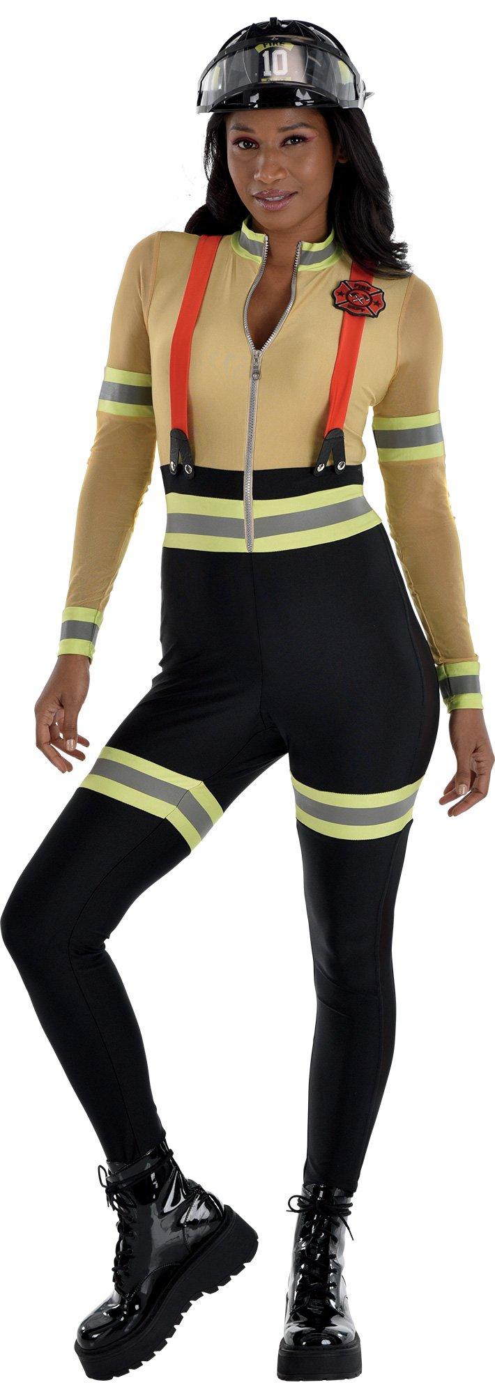 Adult Firefighter Catsuit Costume