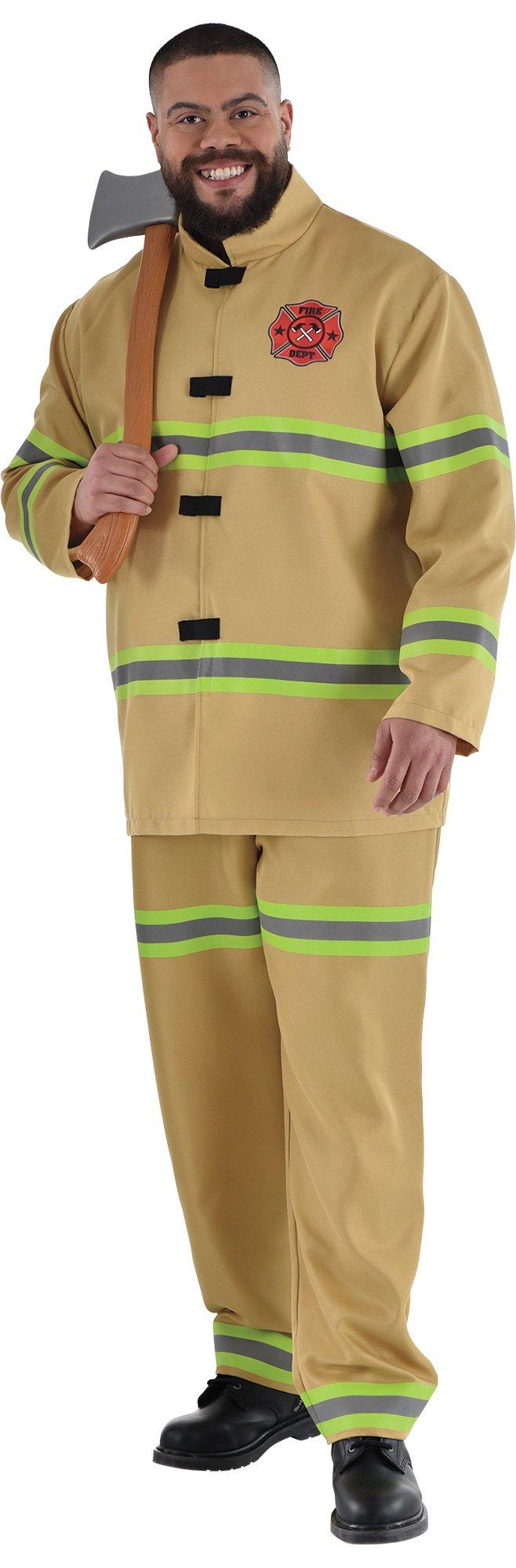 Adult Firefighter Plus Size Costume