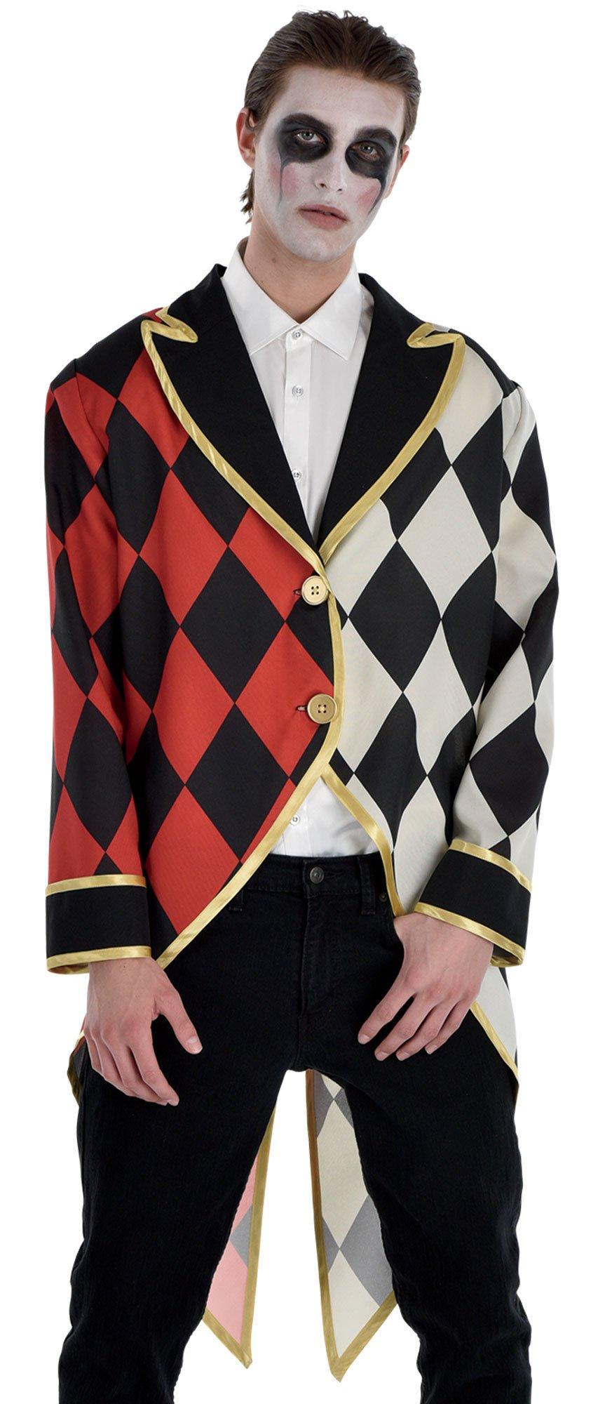 Adult Vintage Circus Harlequin Jacket with Tails