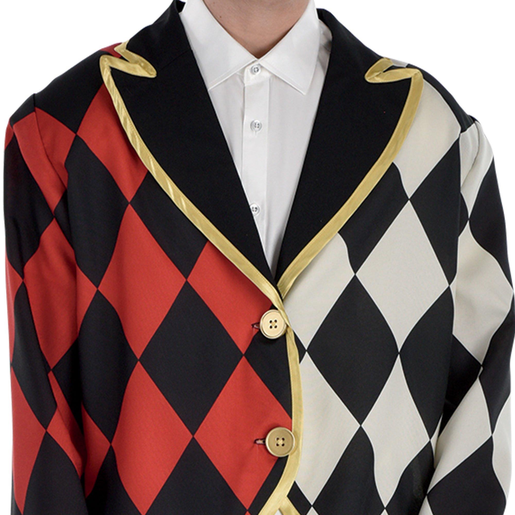 Adult Vintage Circus Harlequin Jacket with Tails