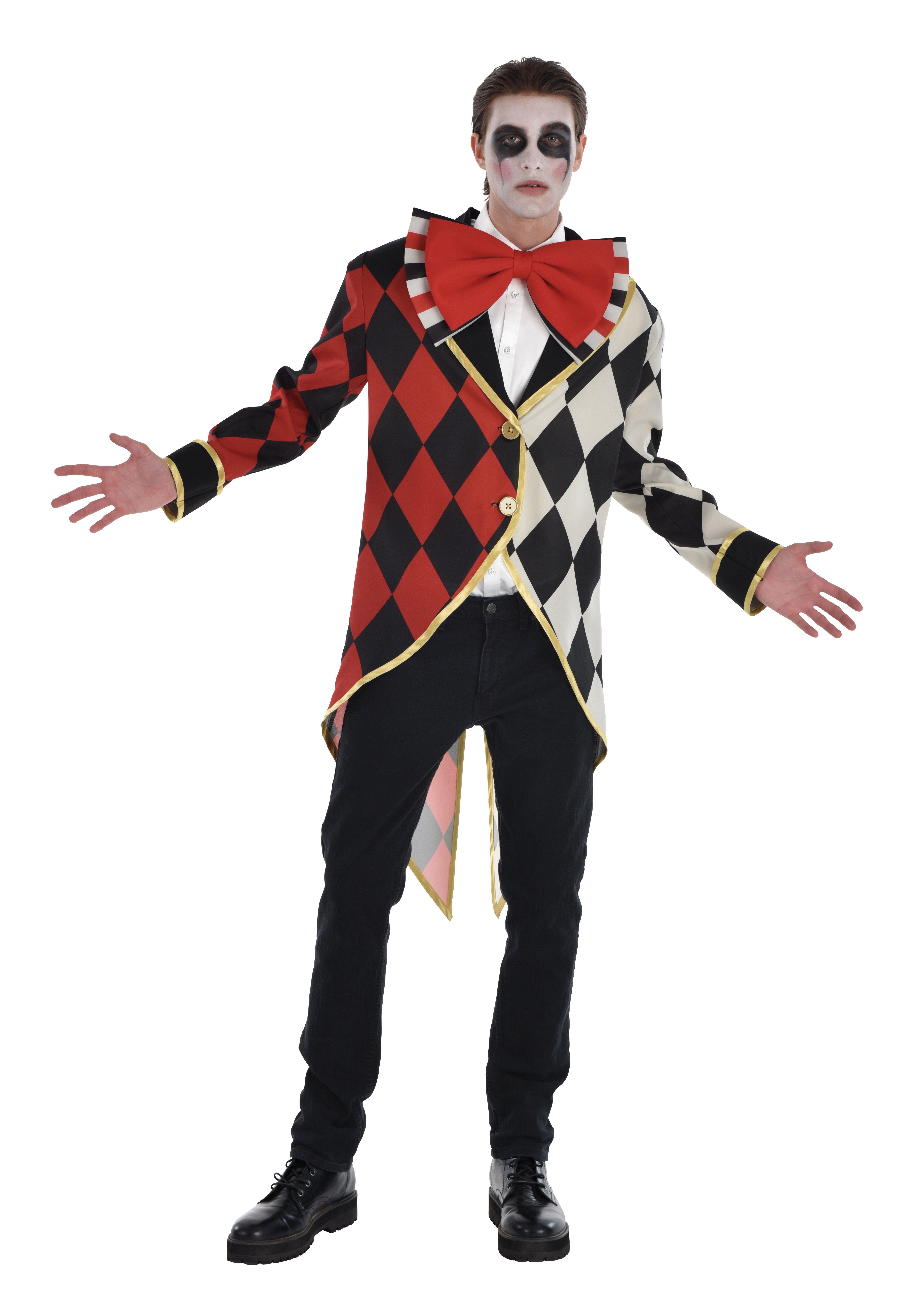 Adult Vintage Circus Harlequin Jacket with Tails