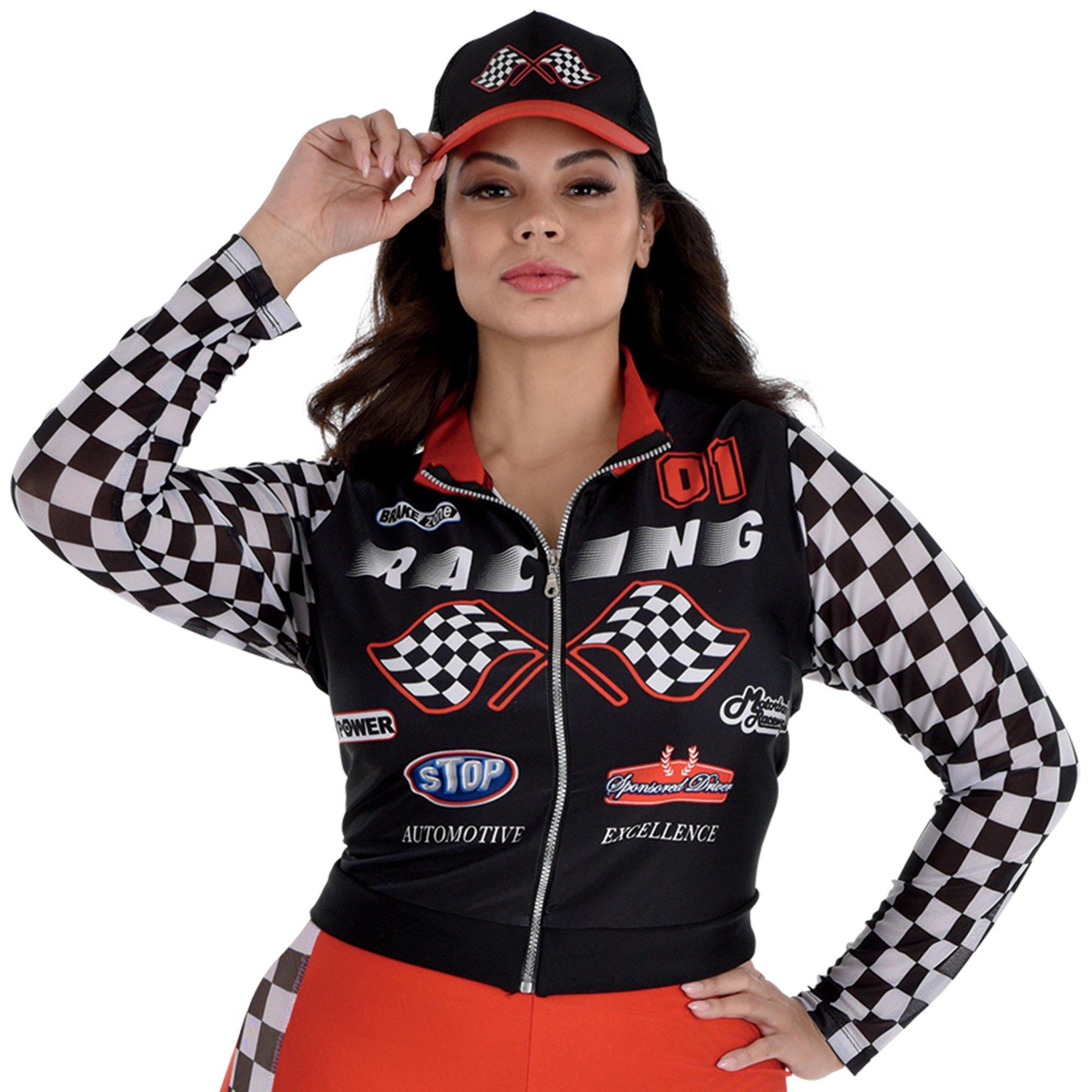 Adult Racecar Driver Plus Size Costume