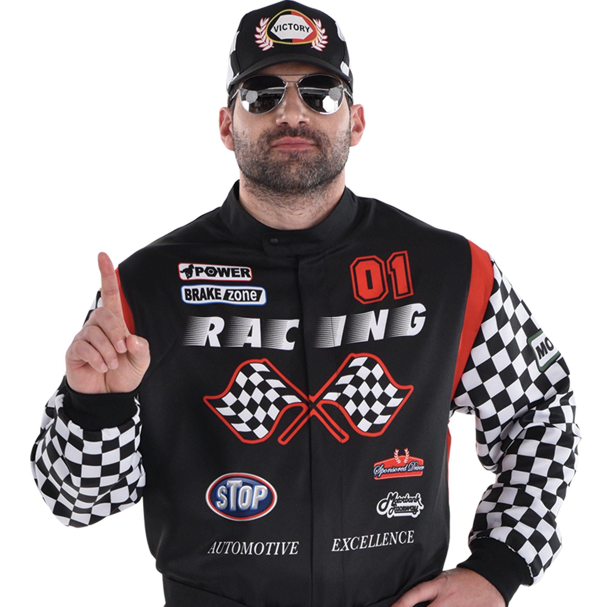 Adult Racecar Driver Plus Size Costume