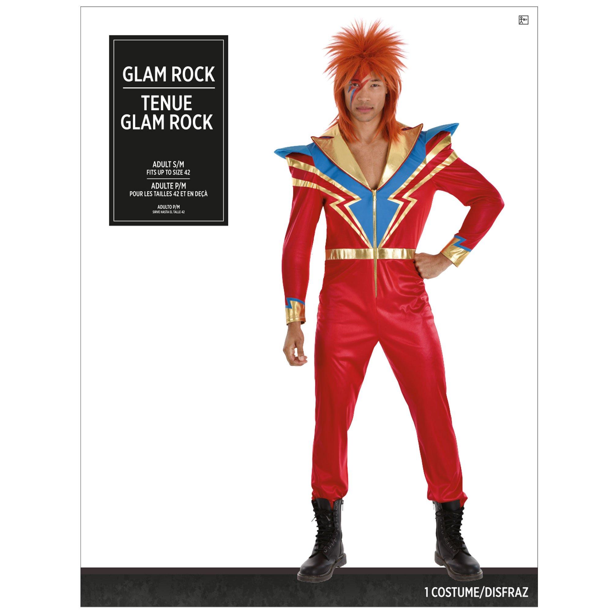 Adult Metallic Glam Rock Jumpsuit Party City