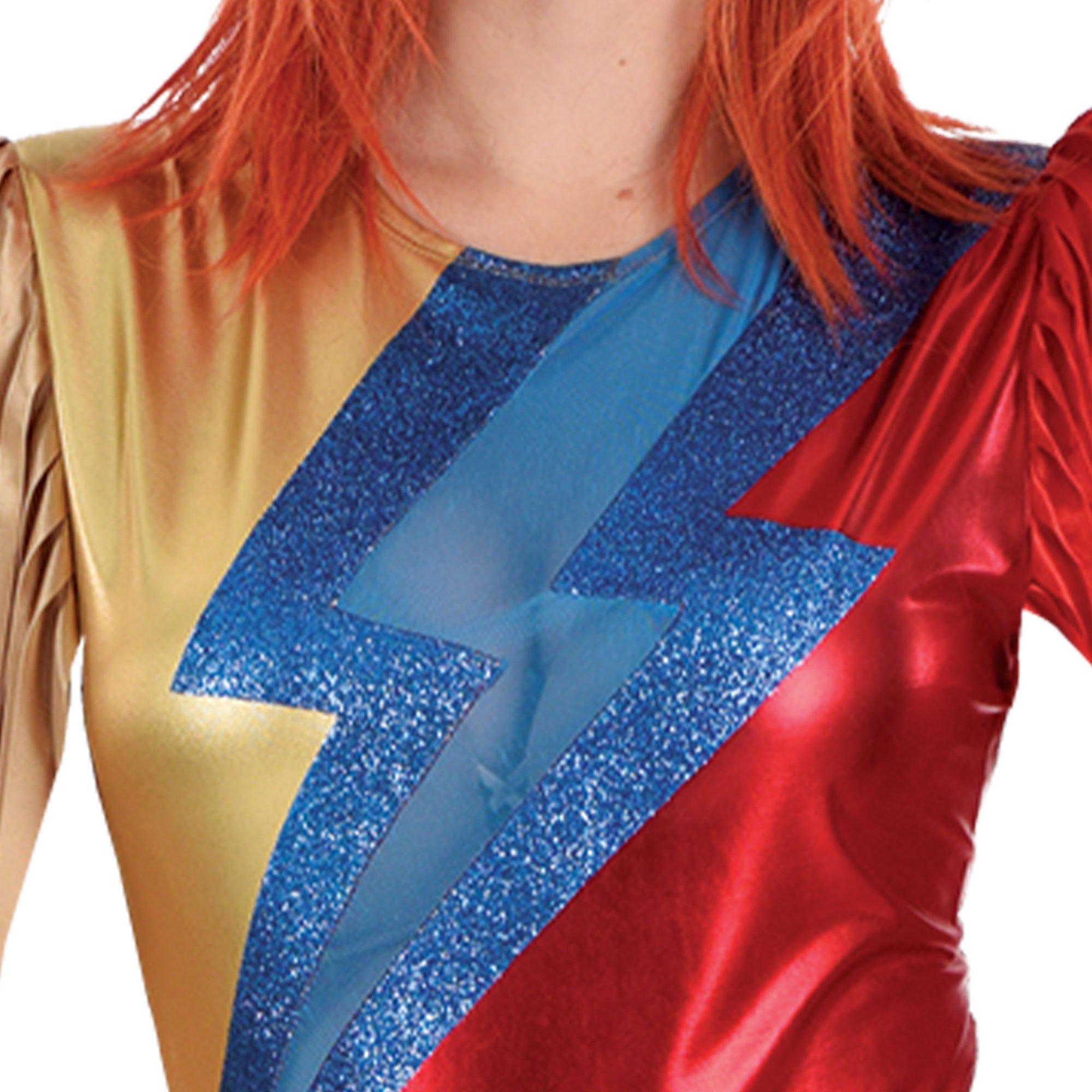 Adult Metallic Glitter Glam Rock Bodysuit