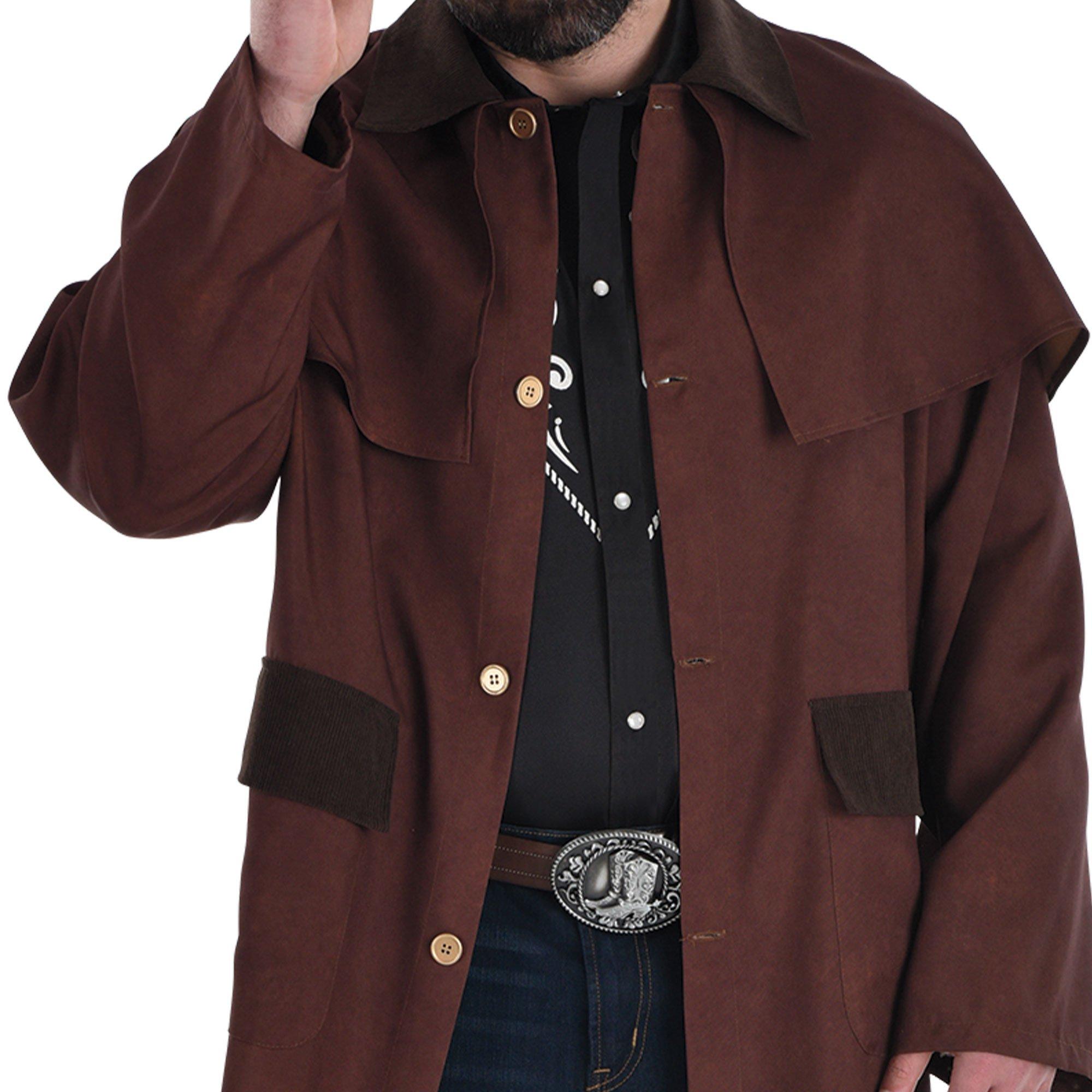 Adult Faux Suede Western Plus Size Cowboy Duster