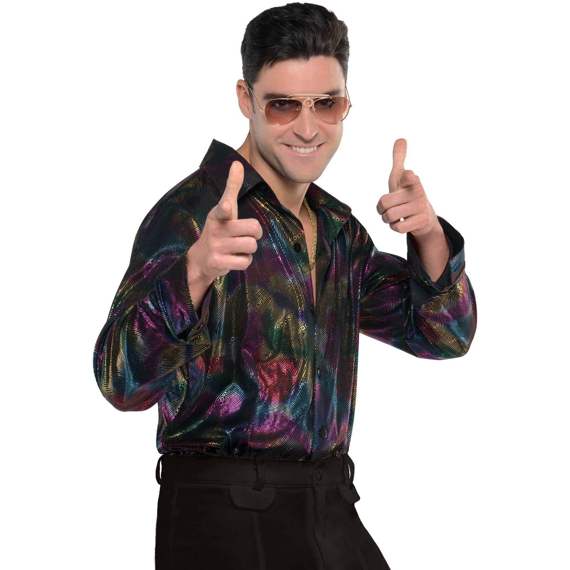 Adult Disco Button-Up Shirt