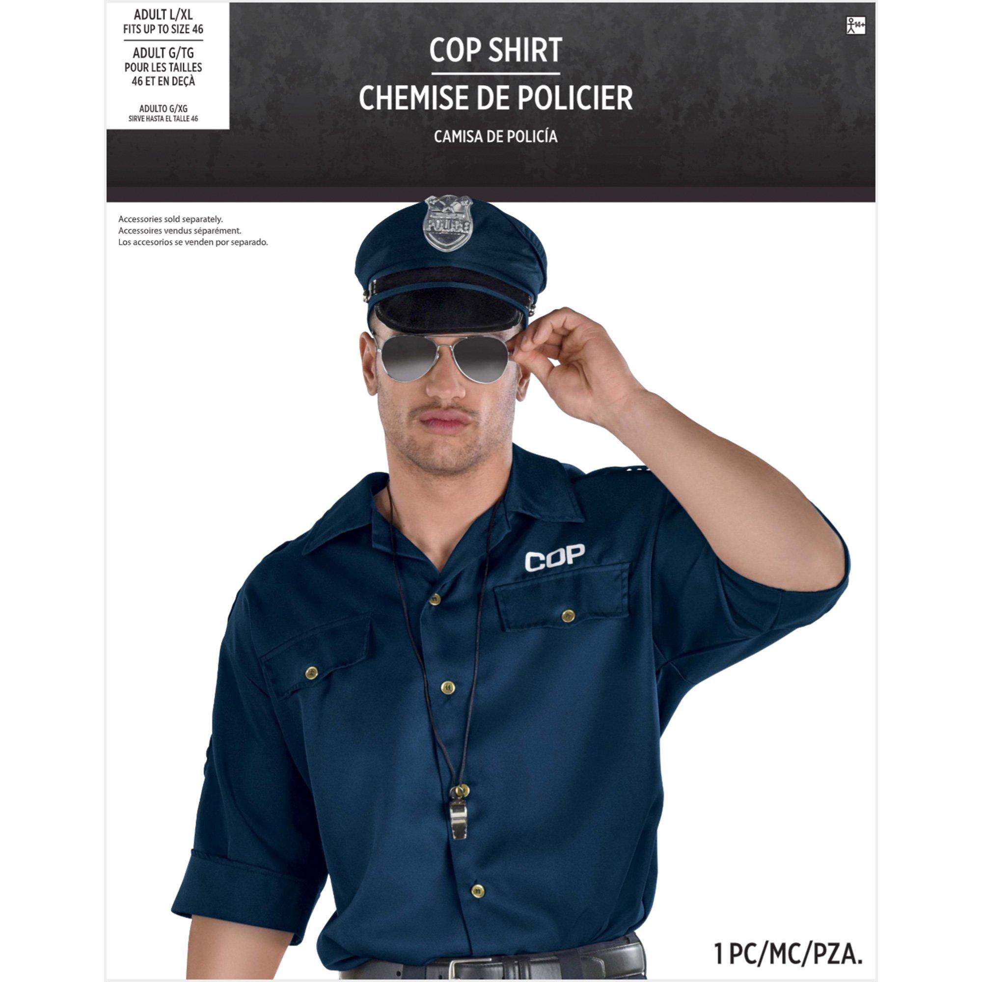 Adult Cop Costume Shirt