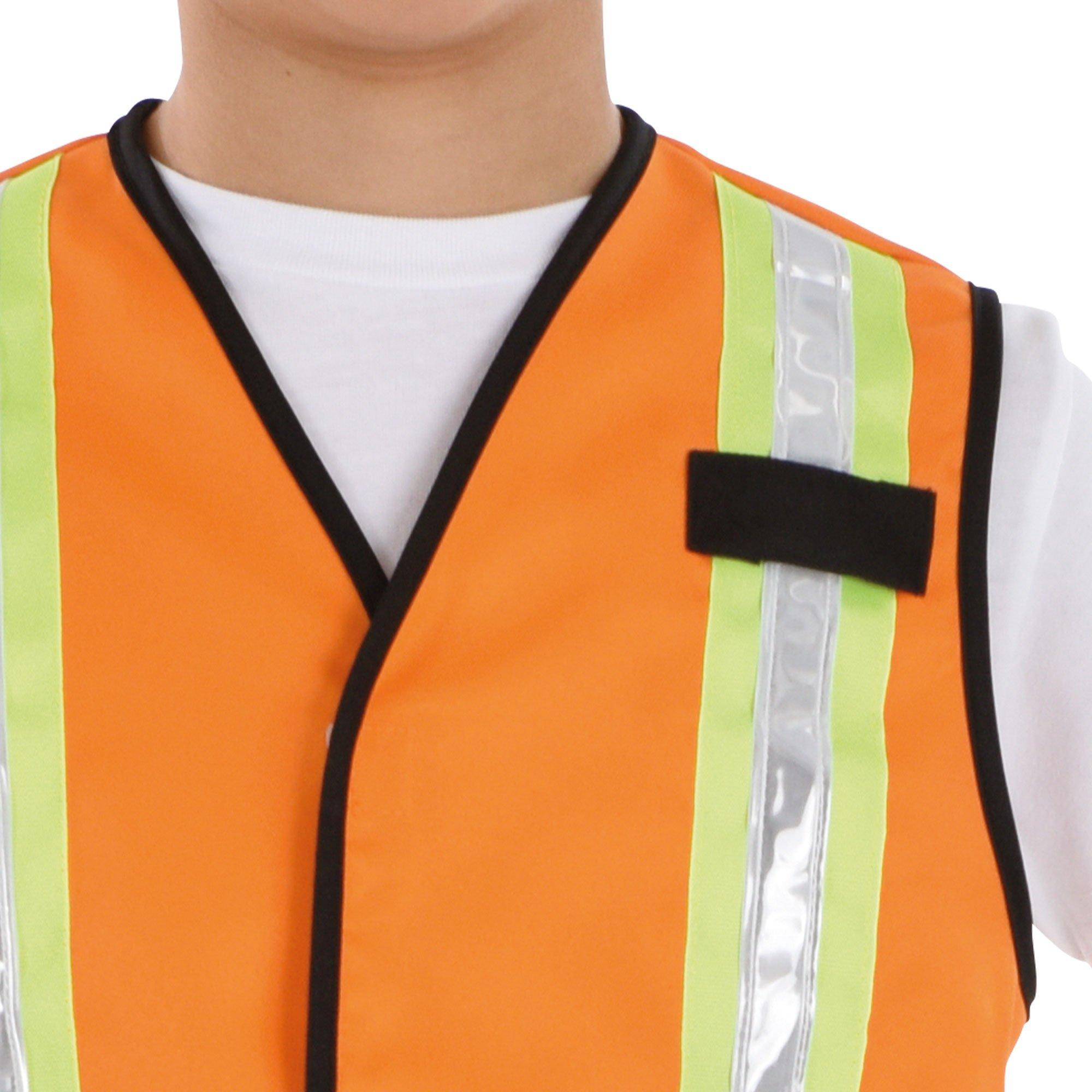 Child Safety Orange Construction Worker Vest