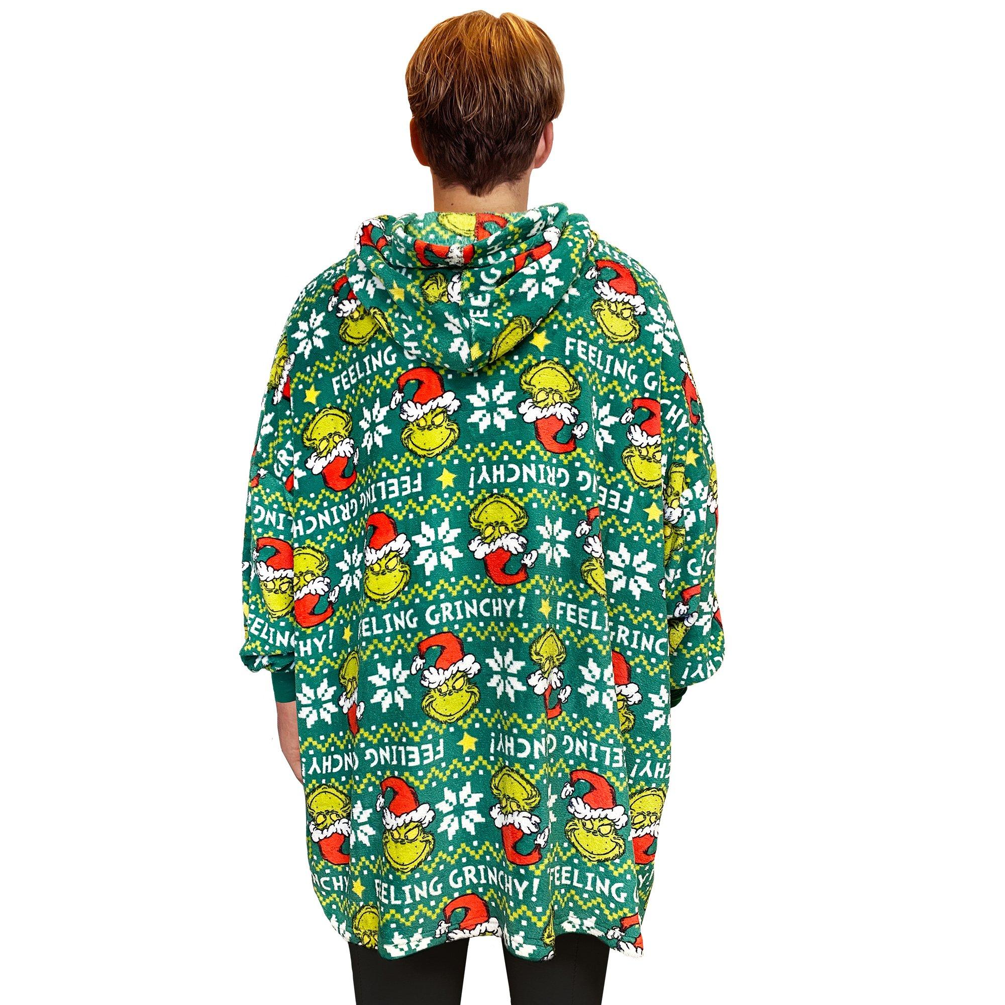 Grinch Fair Isle Hooded Poncho - Dr. Seuss