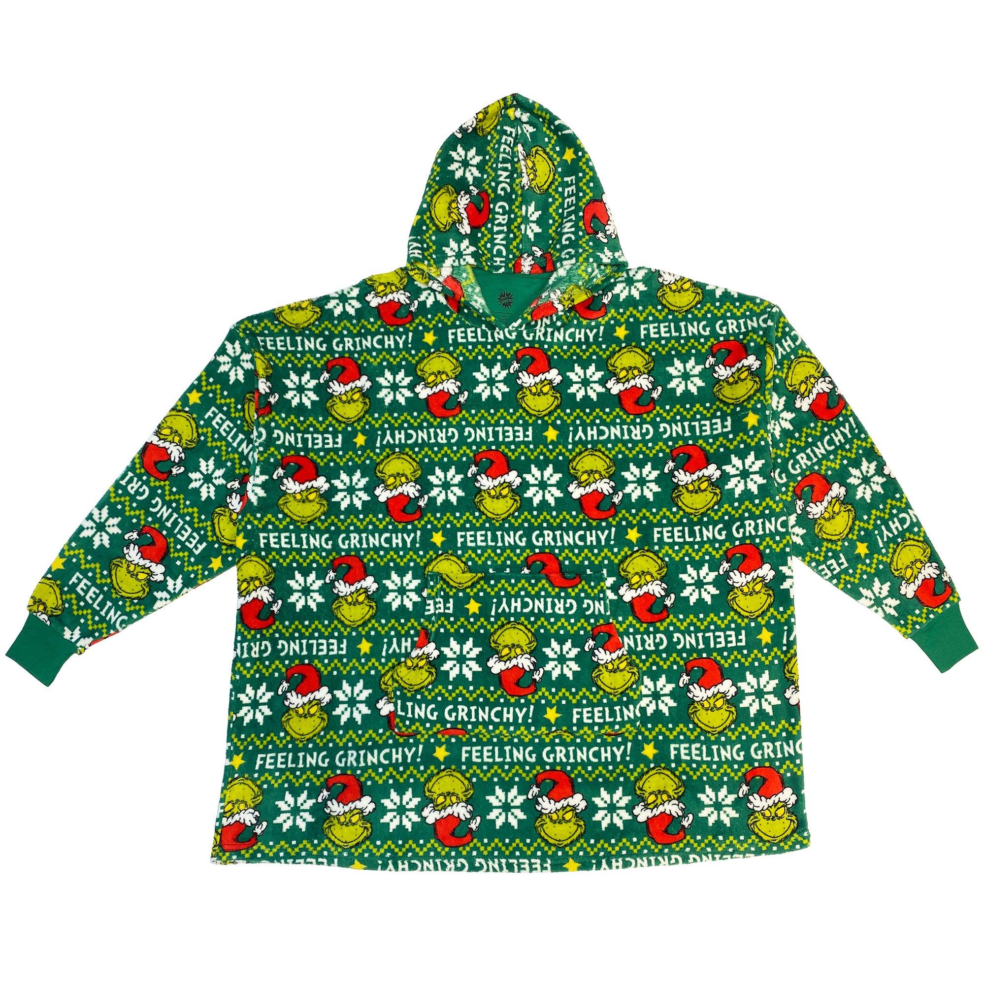 Grinch Fair Isle Hooded Poncho - Dr. Seuss