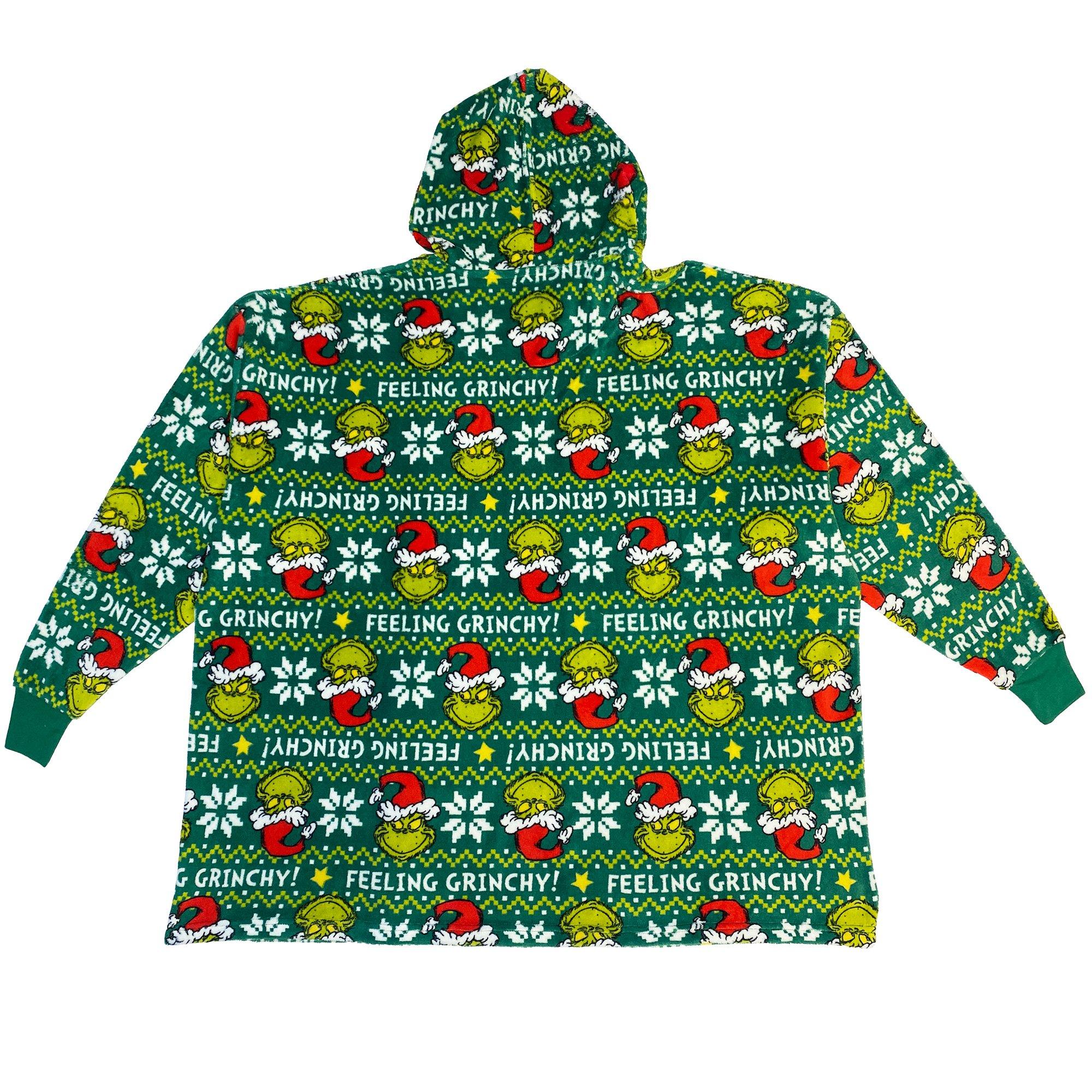 Grinch Fair Isle Hooded Poncho - Dr. Seuss