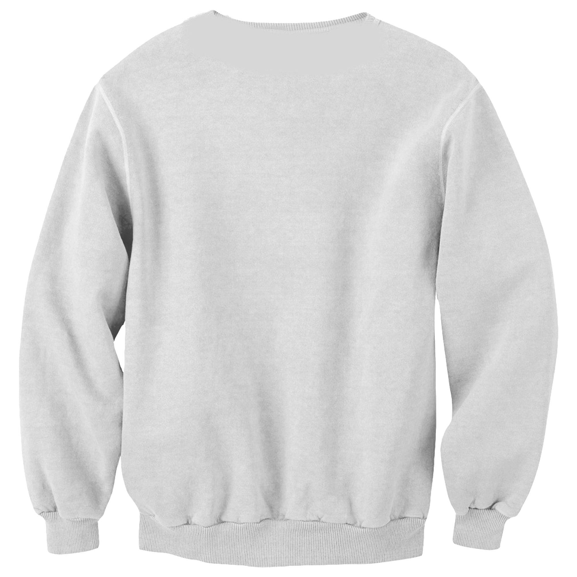 Adult White Big Nick Energy Crewneck Sweatshirt