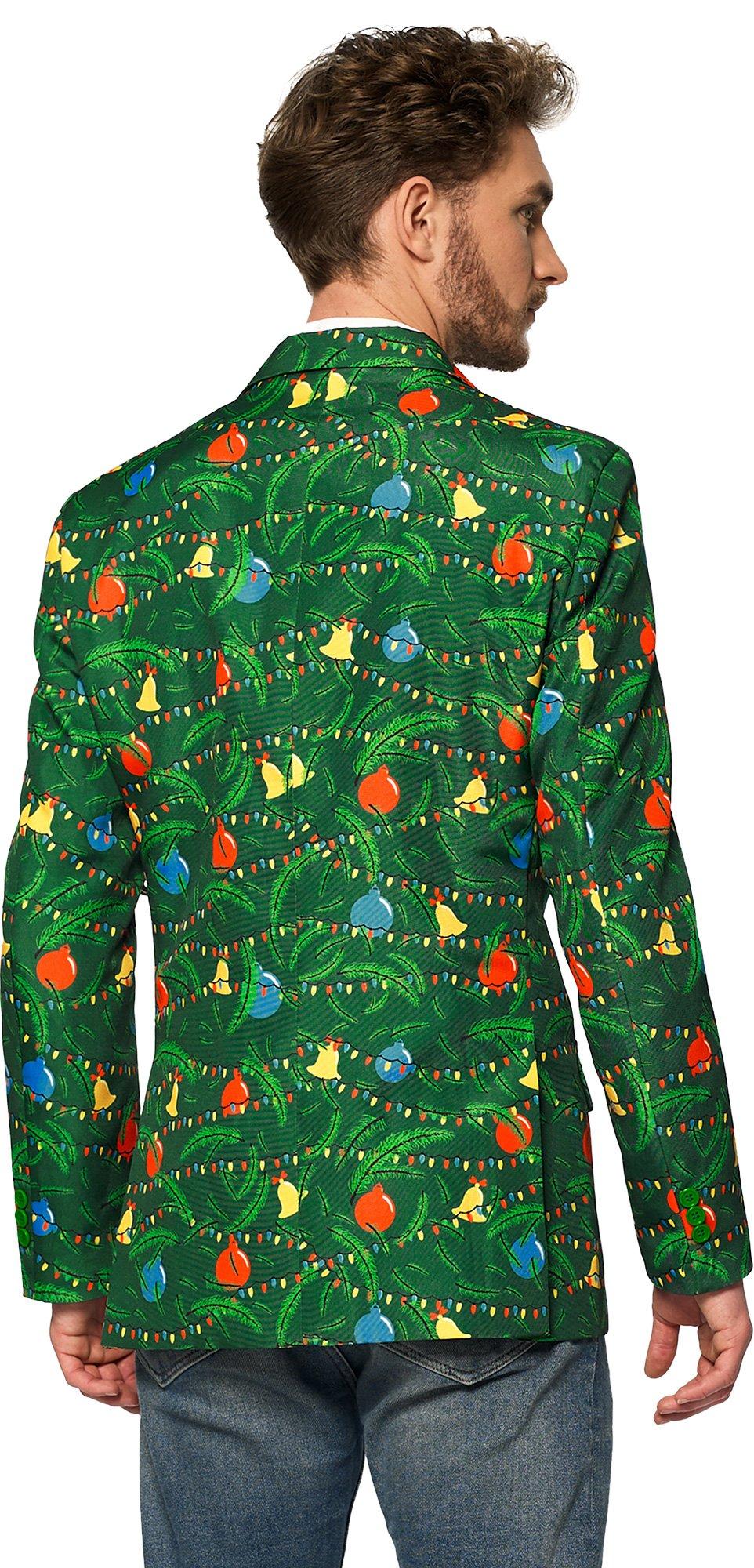 Adult Light-Up Christmas Green Tree Blazer