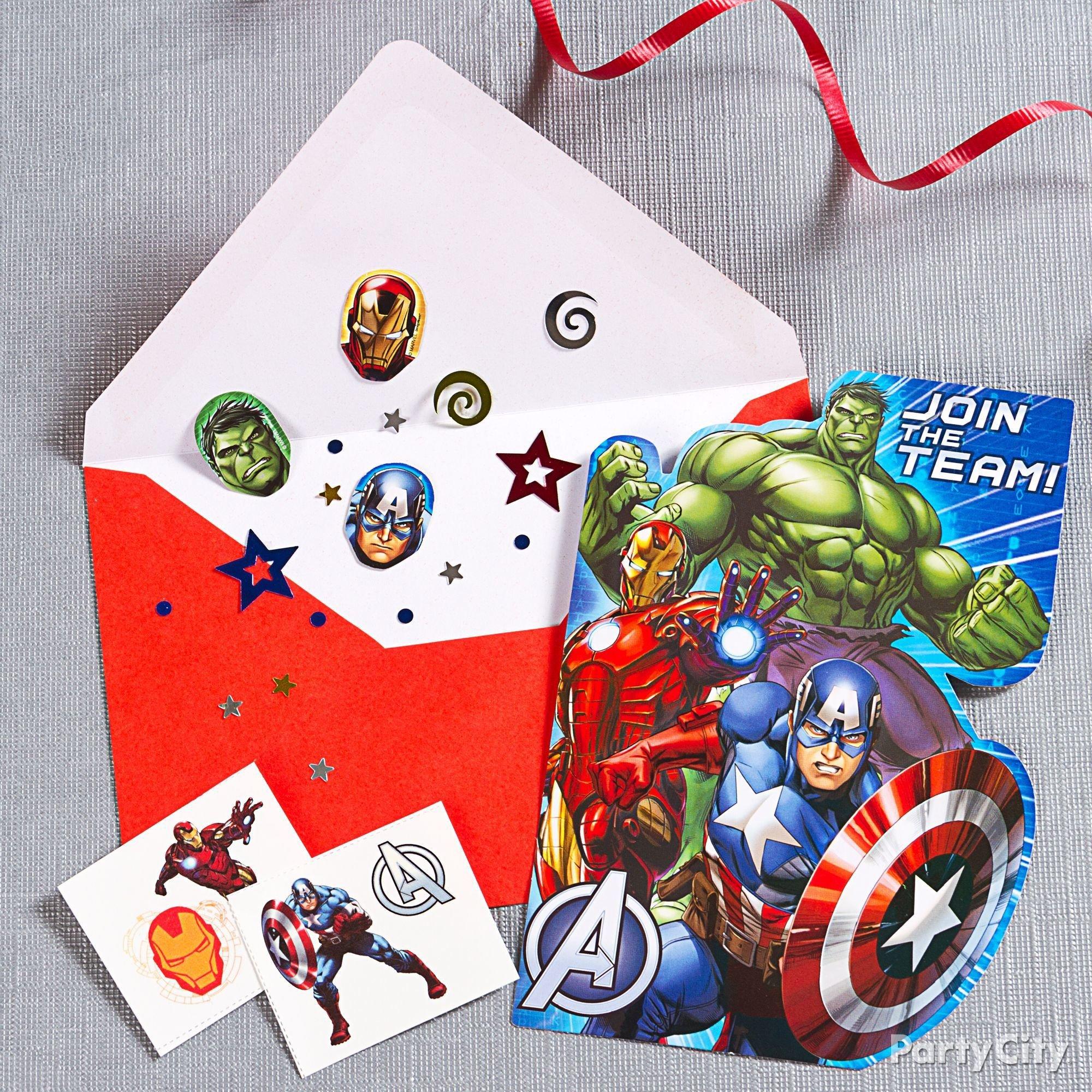 Avengers Invitations