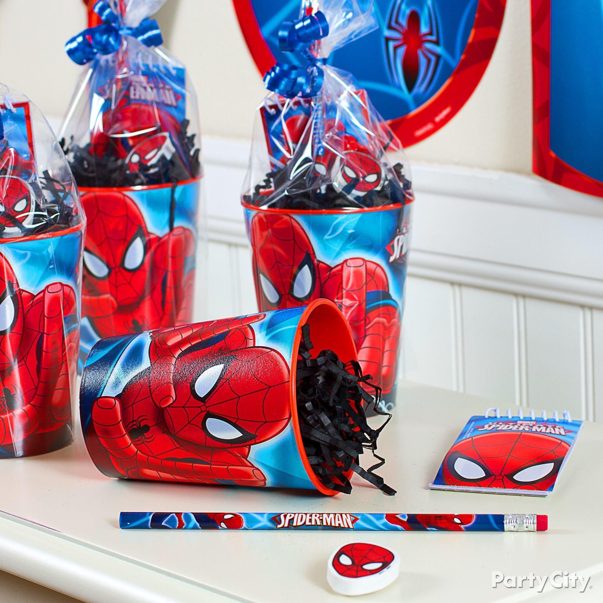 Spider-Man favor cups