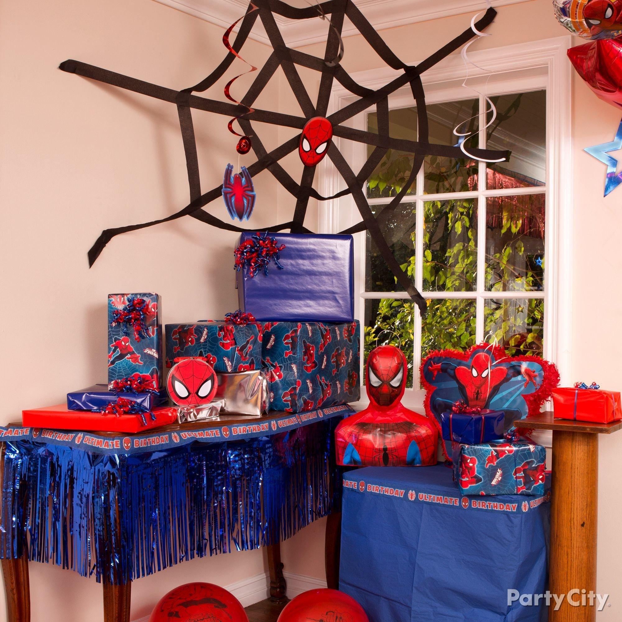 Spider-Man Backdrop and Party Accessories