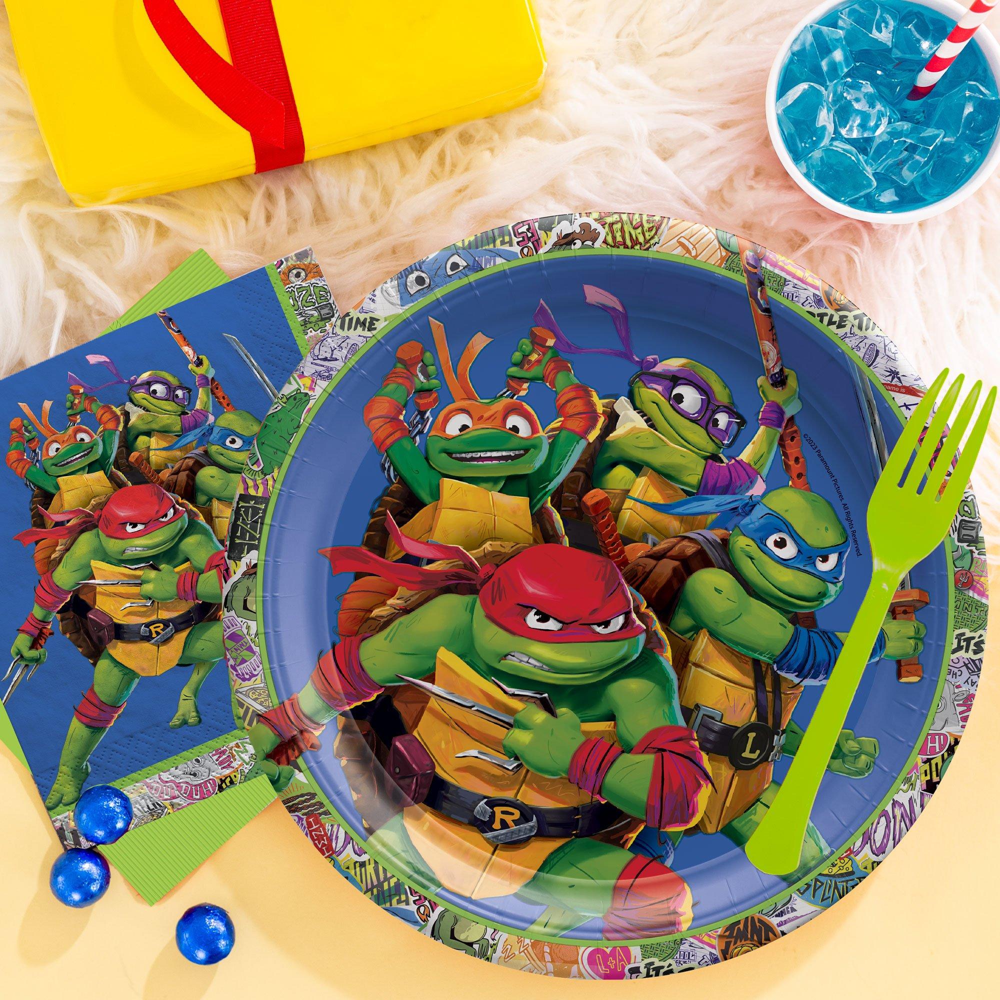Teenage Mutant Ninja Turtles Plate, Bowl, and Utensils Set (1A)