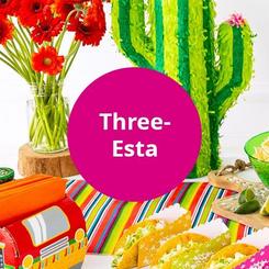 Three-Esta Theme - Assortment of Fiesta Themed Decor and Tableware