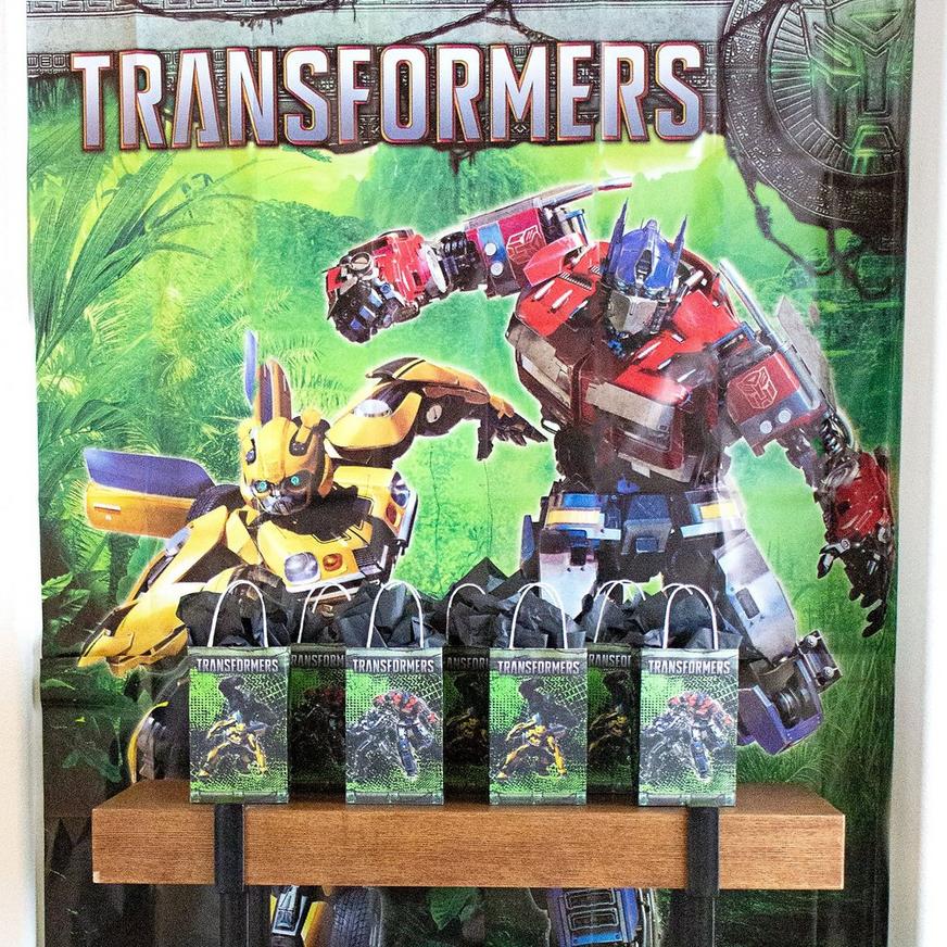 Rise of the Beasts Plastic & Cardstock Photo Booth Kit, 4.6ft x 6.7ft - Transformers