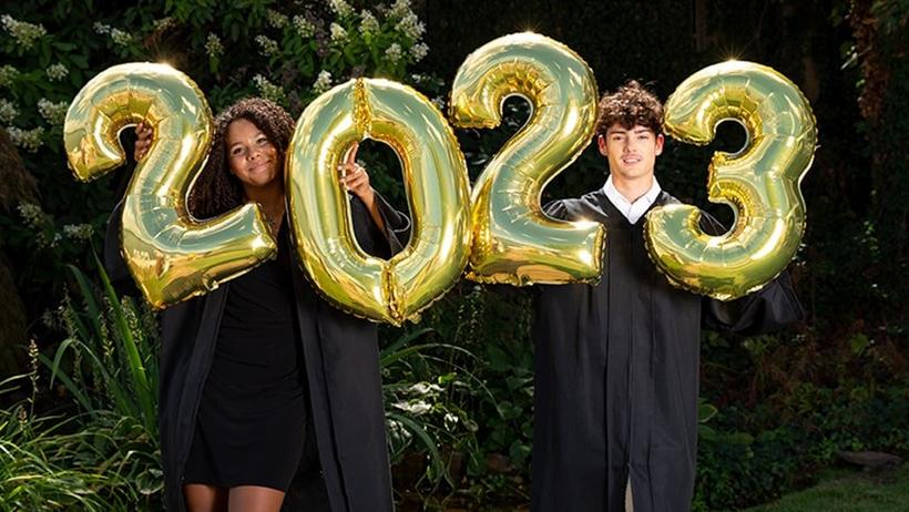 11 Ideas for Black, White, and Gold Grad Parties