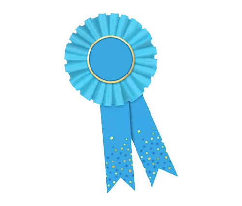 Blue Award ribbon