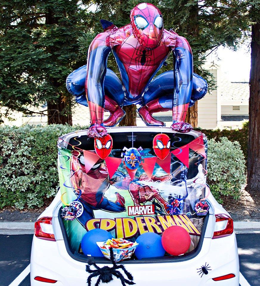 Cars Decorated for Halloween Spider-Man