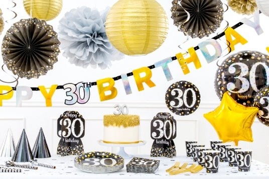 ALL AGE Gold Celebrations Birthday Party Decorations Tableware Supplies Props 