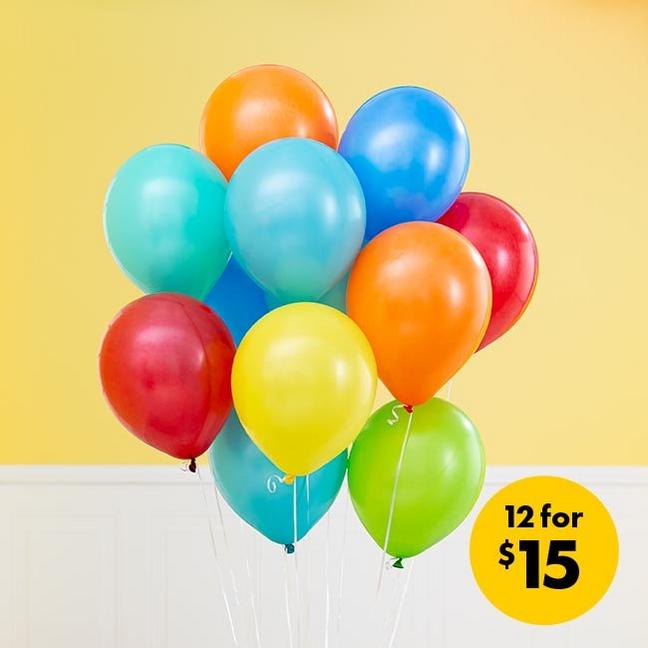 Latex Balloons - 12 for $15