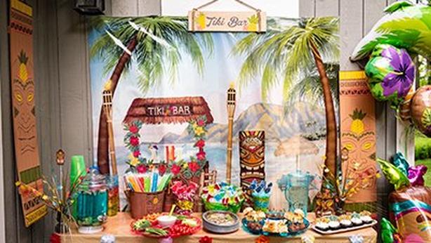 Summer Luau Tiki Bar Coconut Bra Glittered Photo Prop & Cutout, Party  Savers