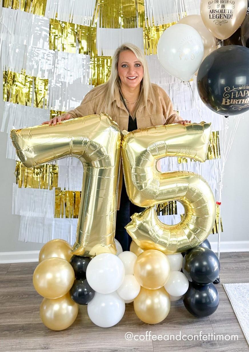 Number Balloon Bouquets
