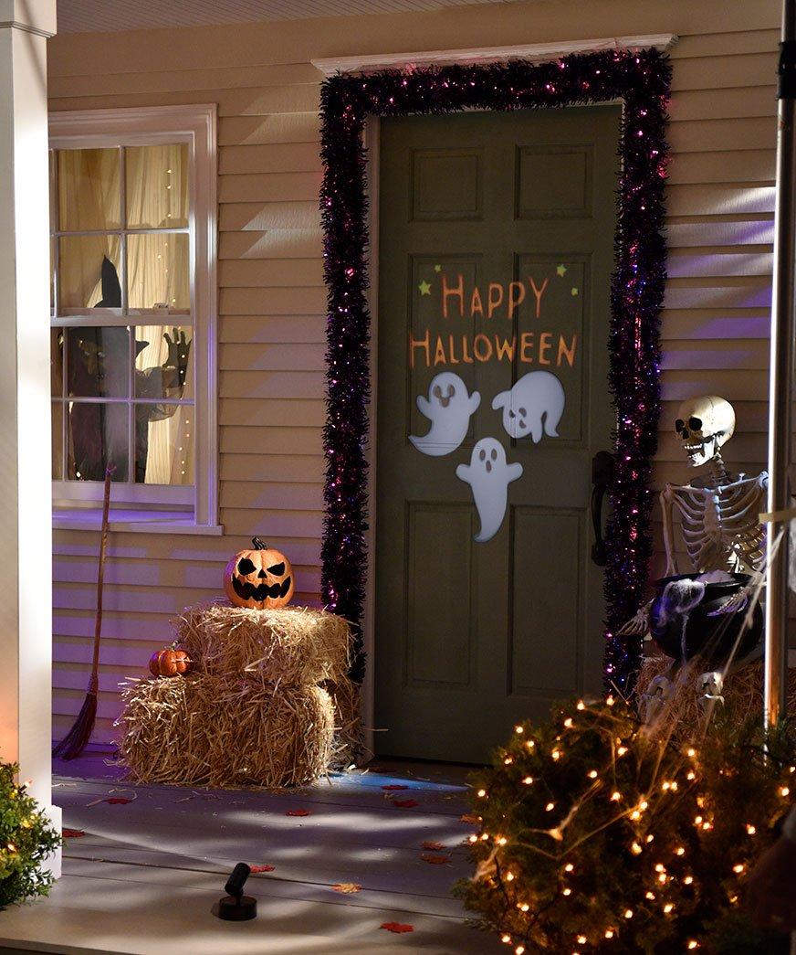 DIY Outdoor Halloween Decoration Ghost Projection