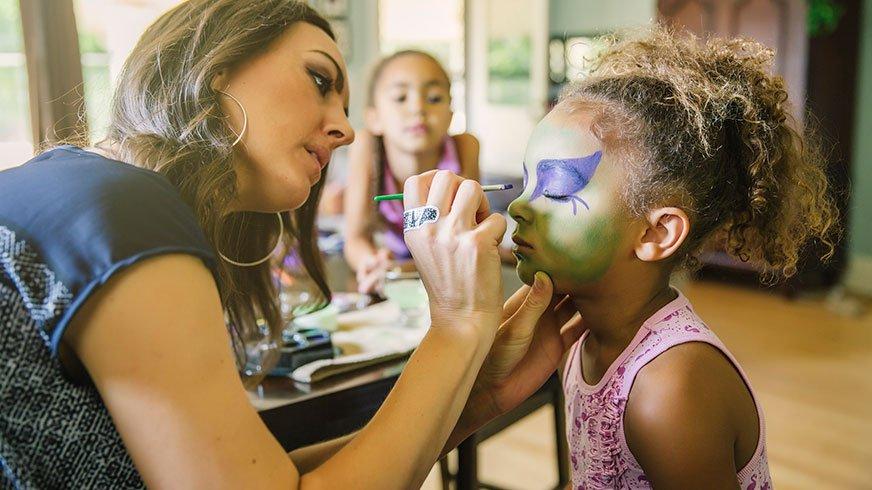 First Birthday Party Ideas Face Painting