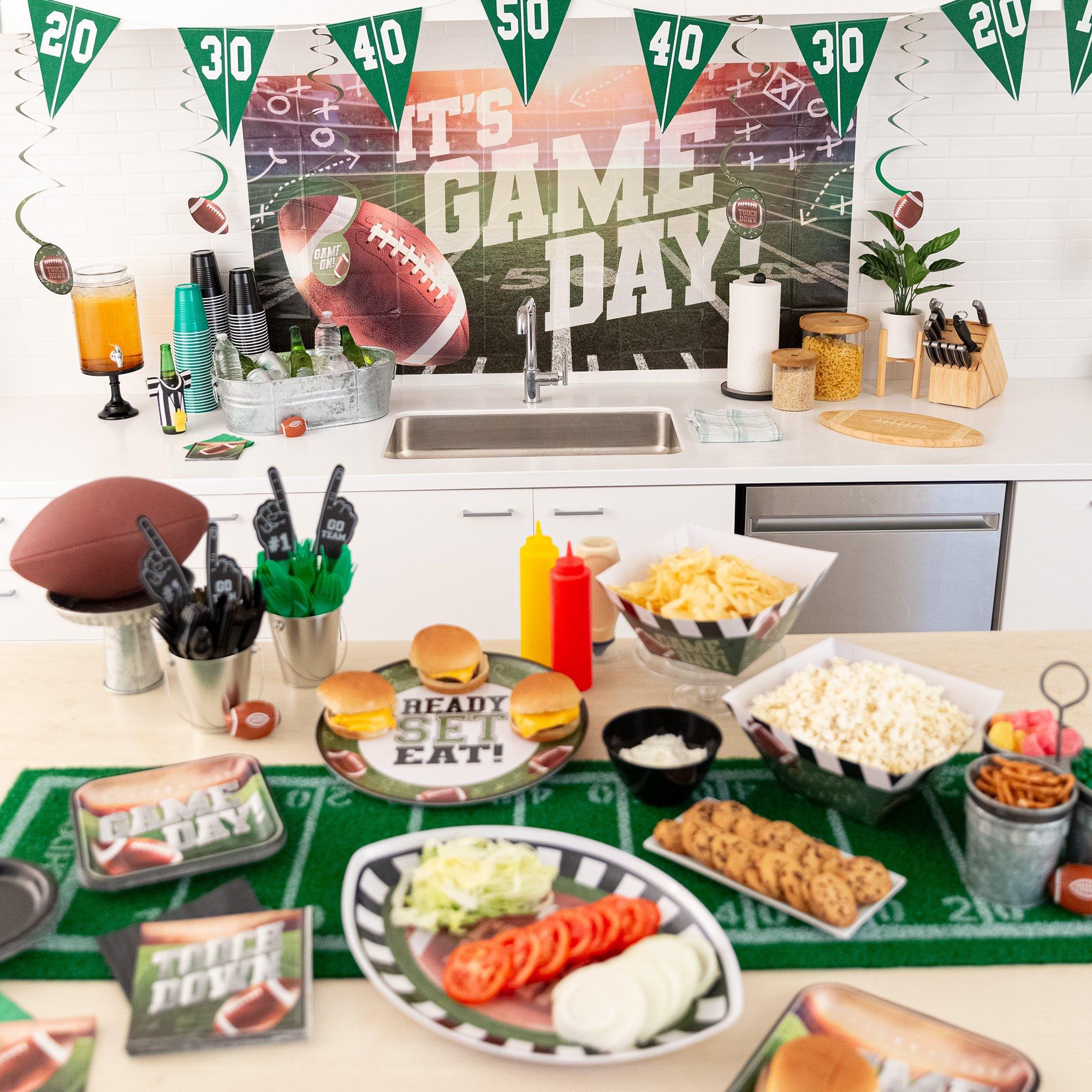 Game Day Football Horizontal Banner, 65in | Party City